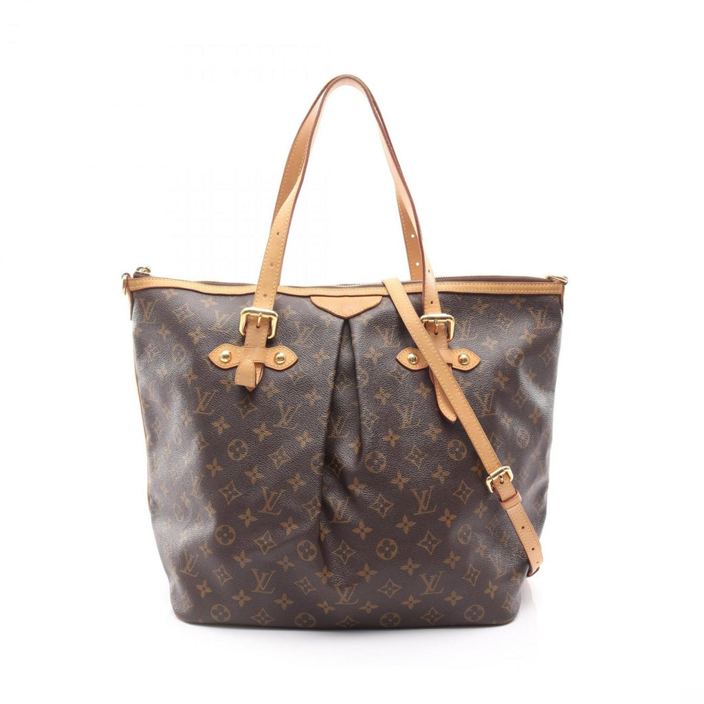 Louis Vuitton Brown Pvc Coated Canvas Leather Shoulder Bag