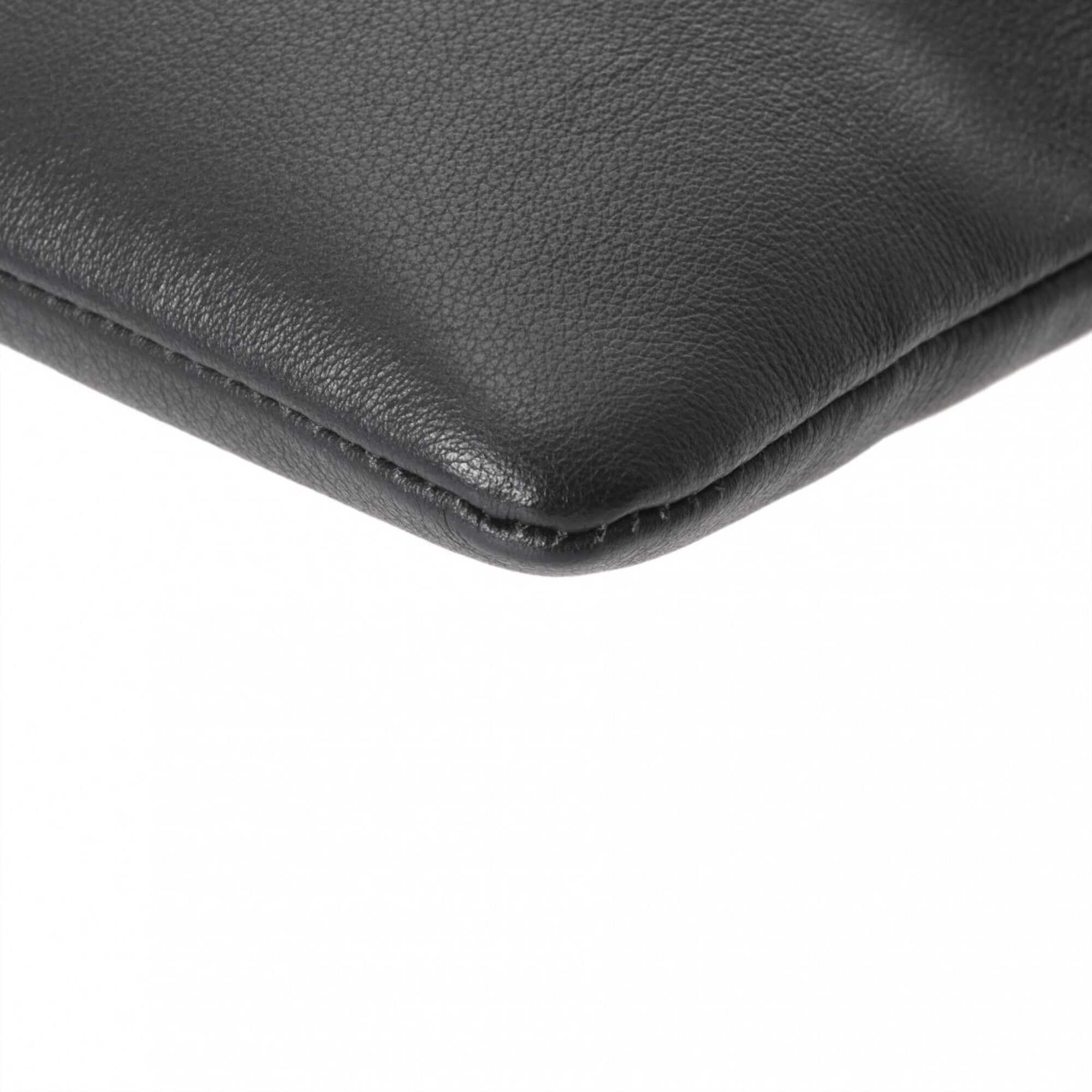 Balenciaga Black Leather Pouch