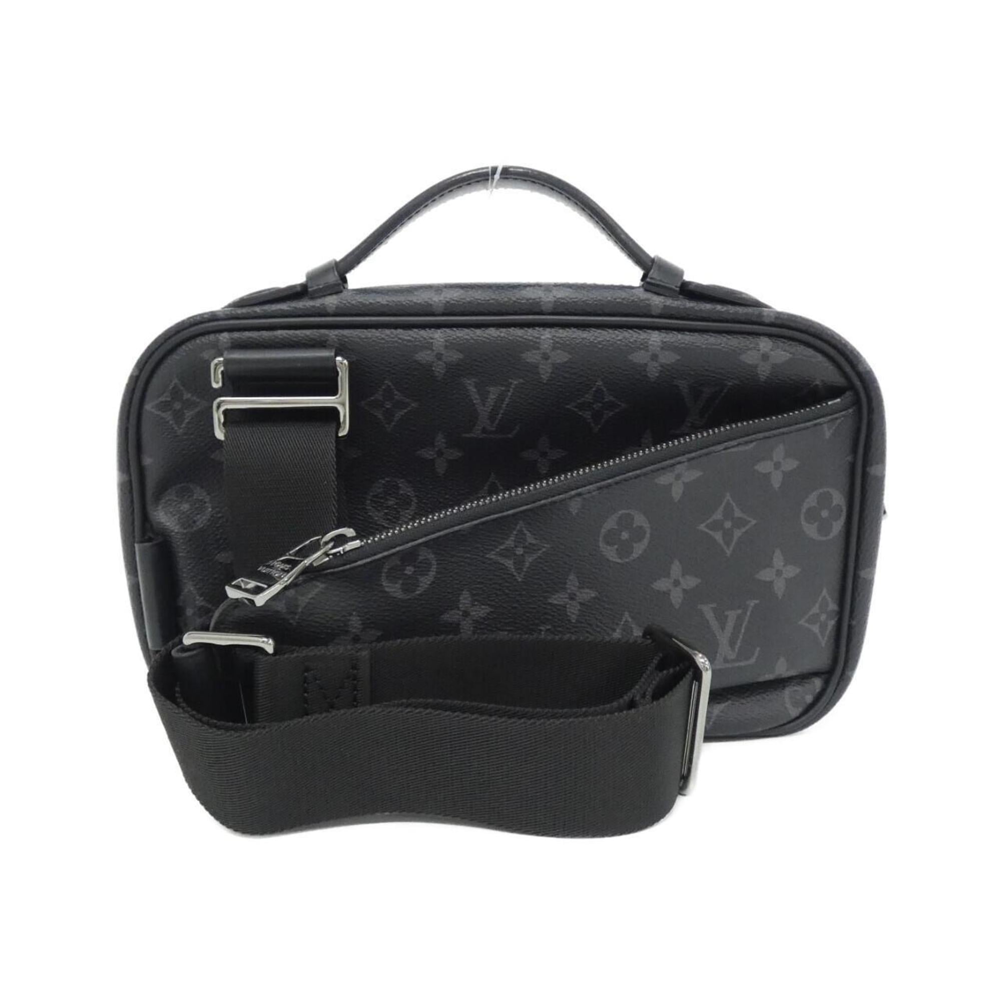 Louis Vuitton Black Coated Canvas Shoulder Bag