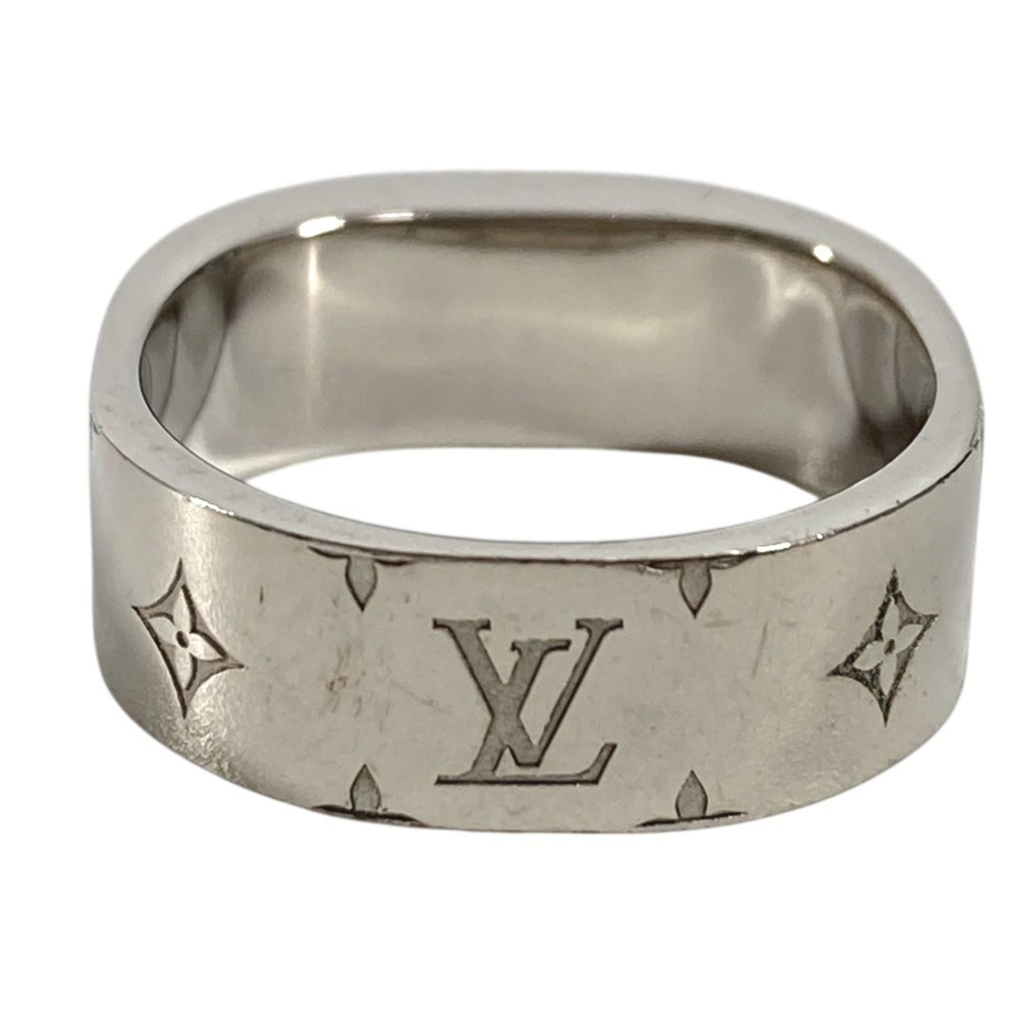 Louis Vuitton Gold Silver Metal Band Ring