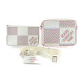 Louis Vuitton Blanc Multi-Color White Leather Pouch Shoulder Bag