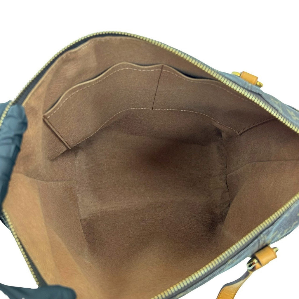 Louis Vuitton Brown Leather Pvc Handbag Shoulder Bag Tote Bag