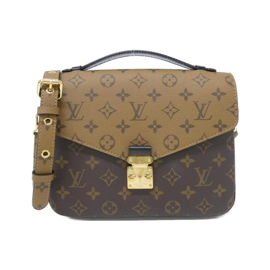 Louis Vuitton Marron Coated Canvas Handbag Pochette