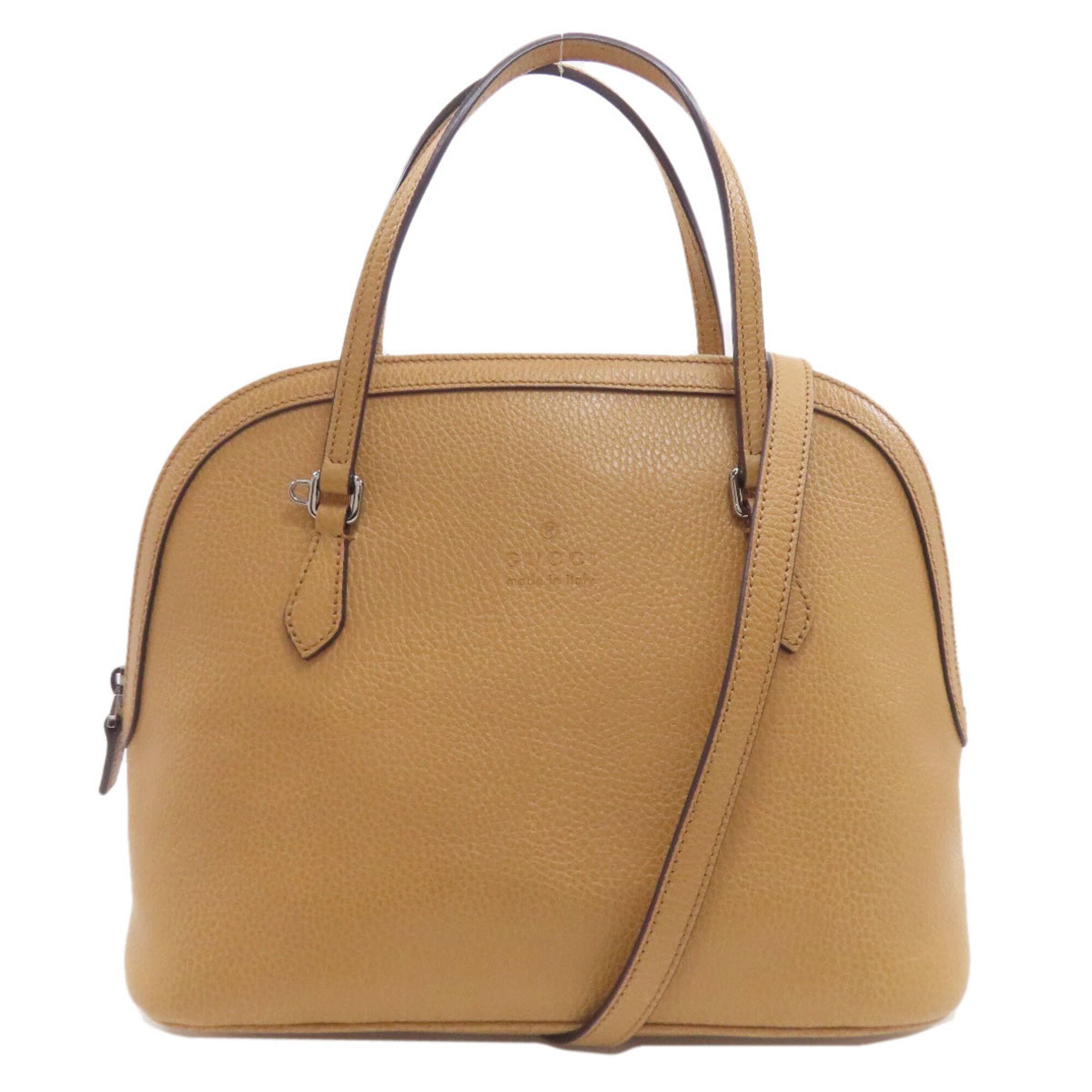 Gucci Brown Leather Handbag (Pre-Owned)