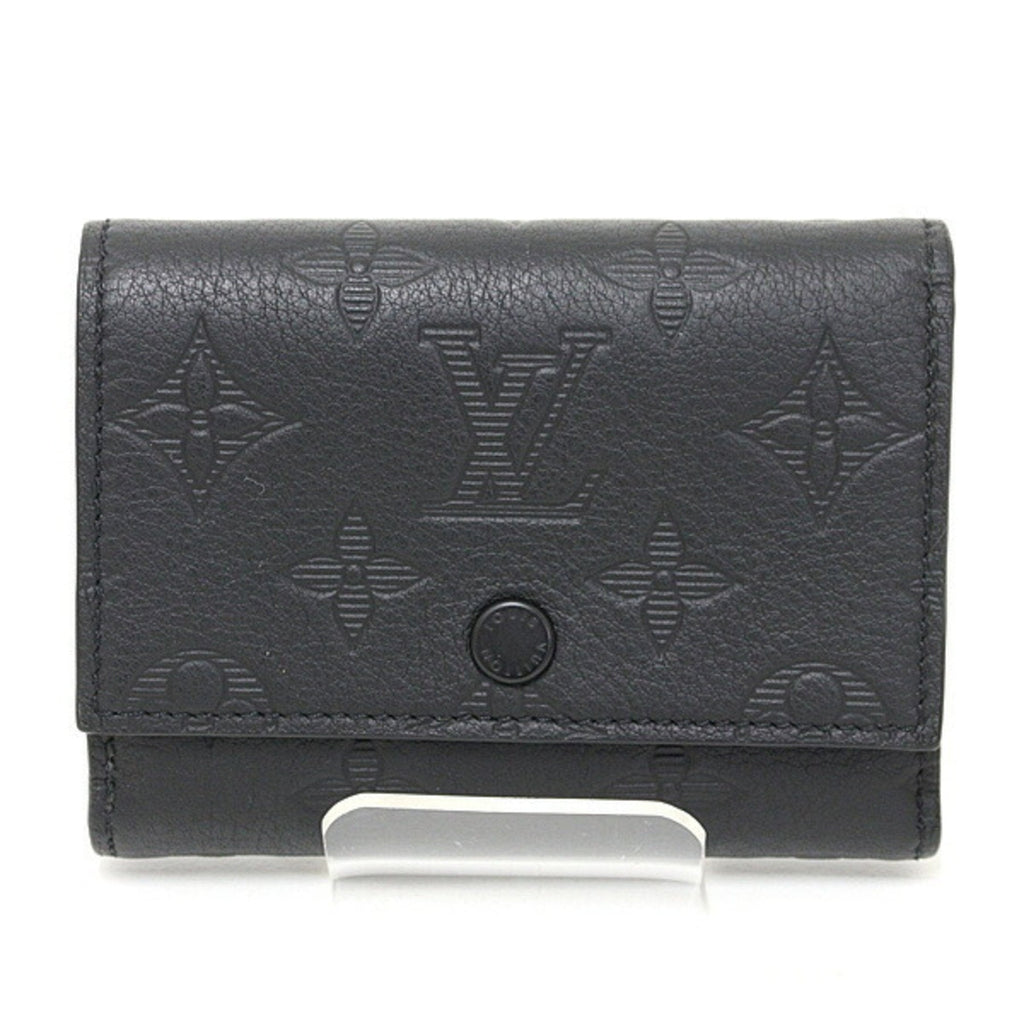 Louis Vuitton Monogram Shadow Black Monogram Shadow Wallet (Tri-Fold)