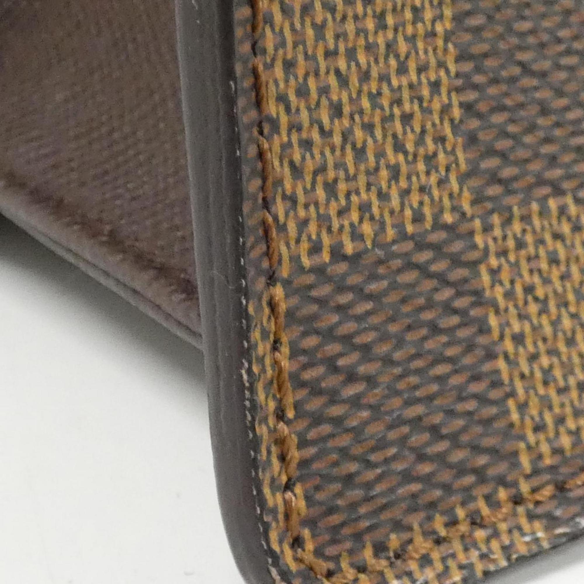 Louis Vuitton Brown Coated Canvas Handbag