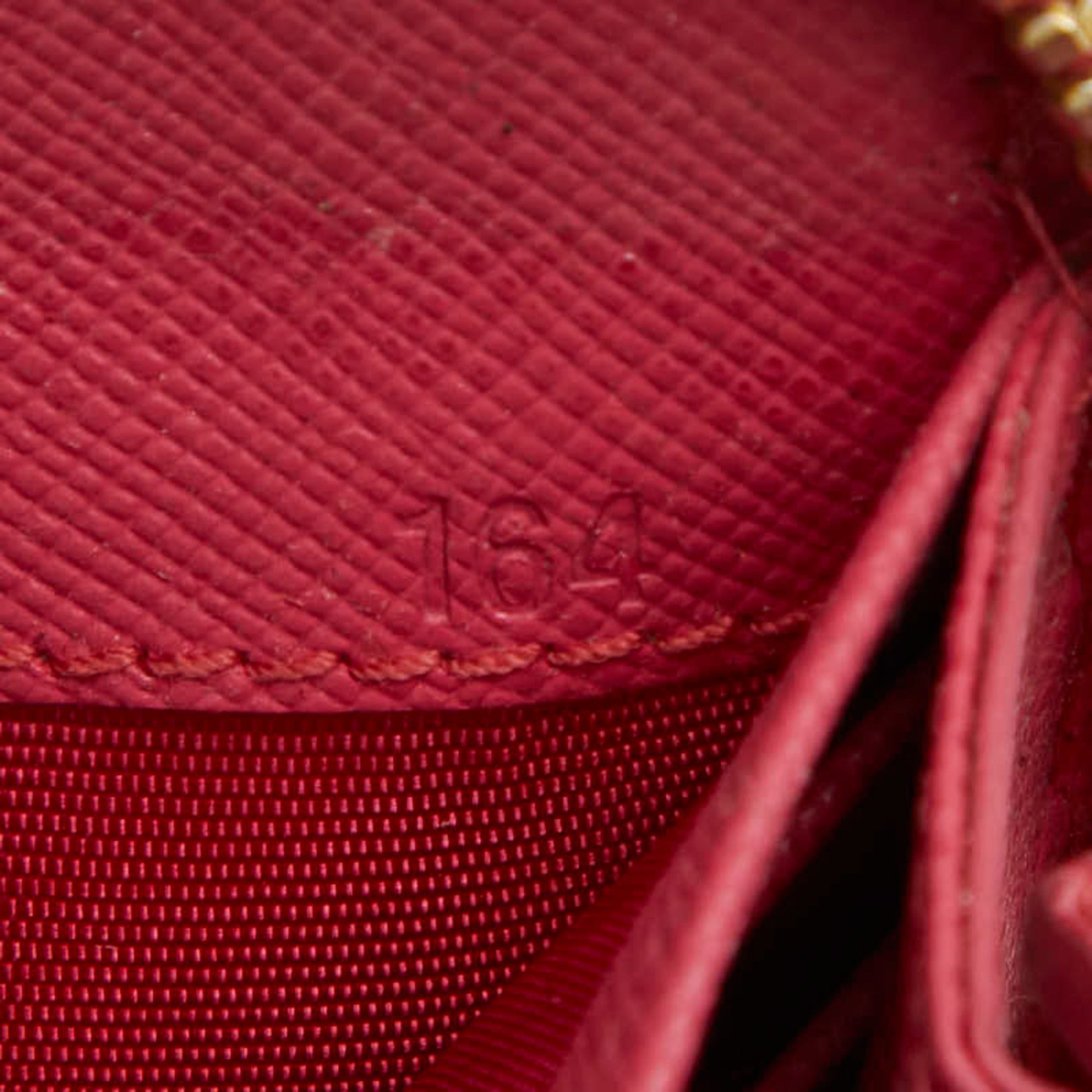 Prada Pink Leather Long Wallet (Bi-Fold)