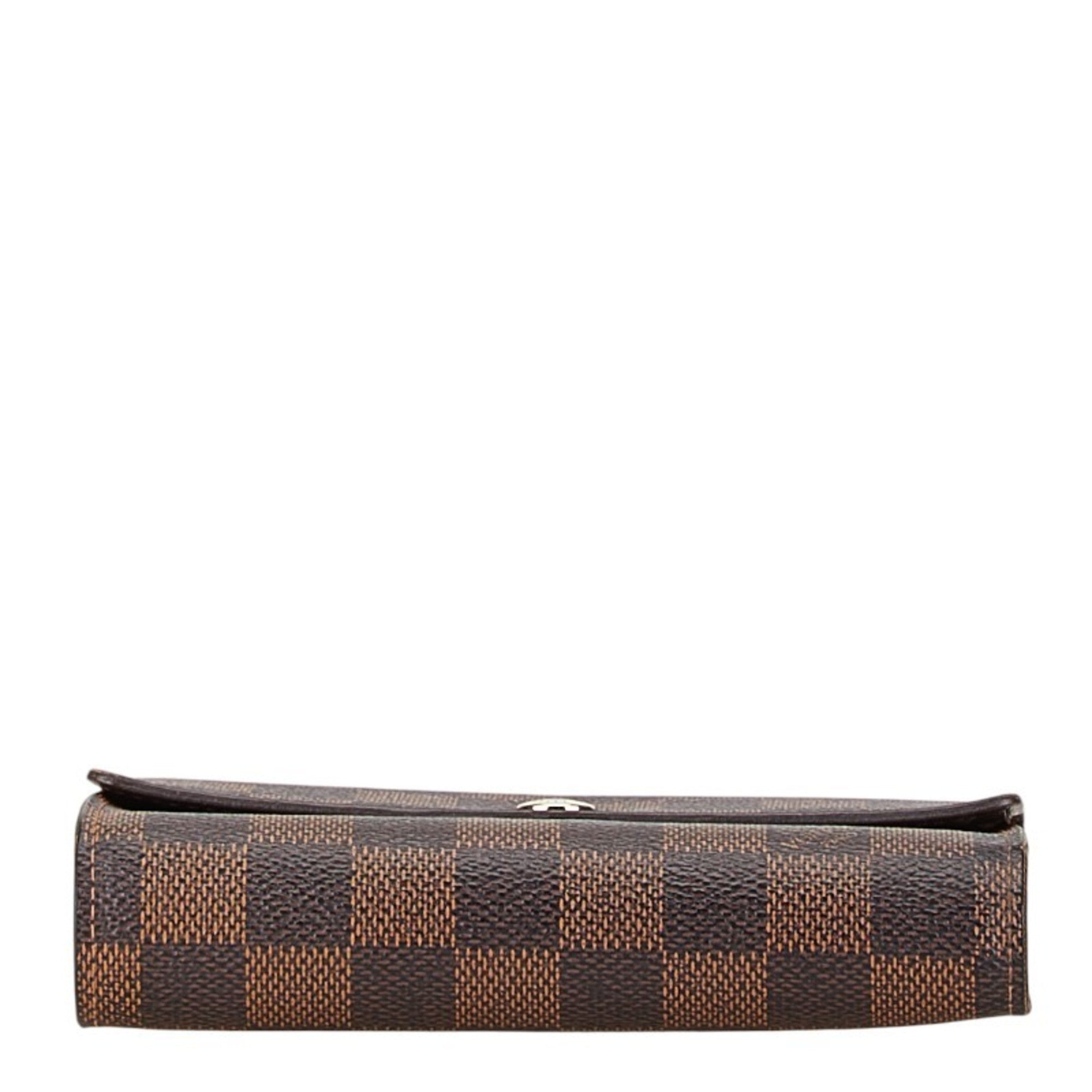 Louis Vuitton Damier Brown Pvc Wallet (Tri-Fold)