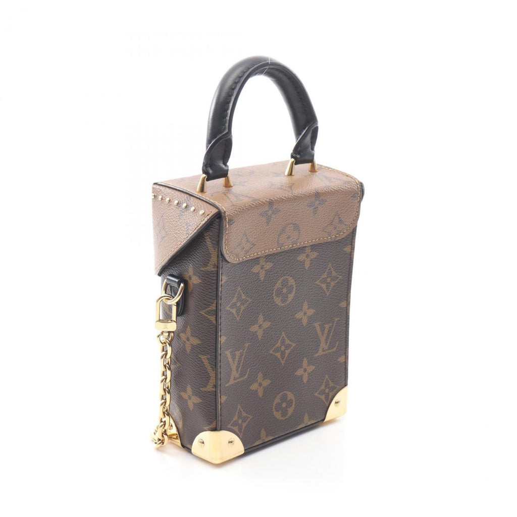 Louis Vuitton Brown Monogram Reverse Coated Canvas Leather Handbag