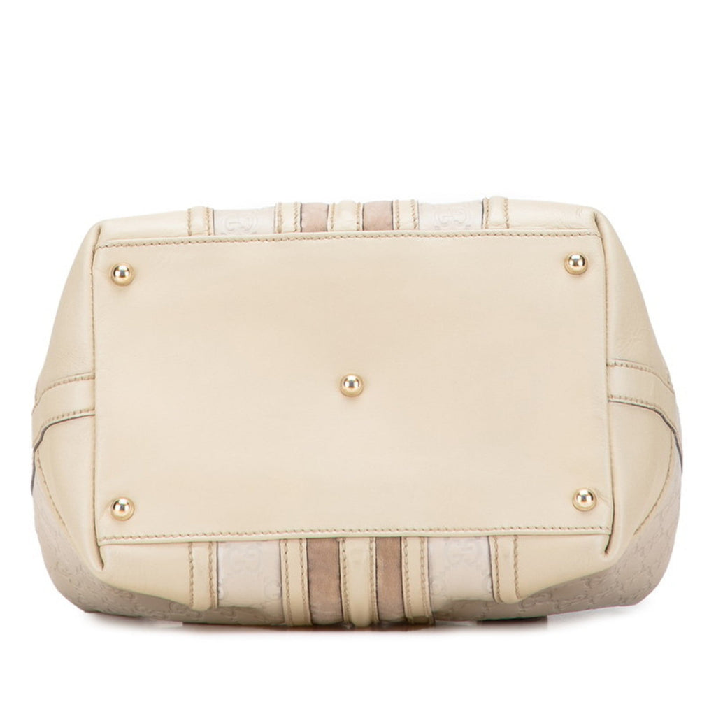 Gucci Guccissima Beige Leather Handbag (Pre-Owned)