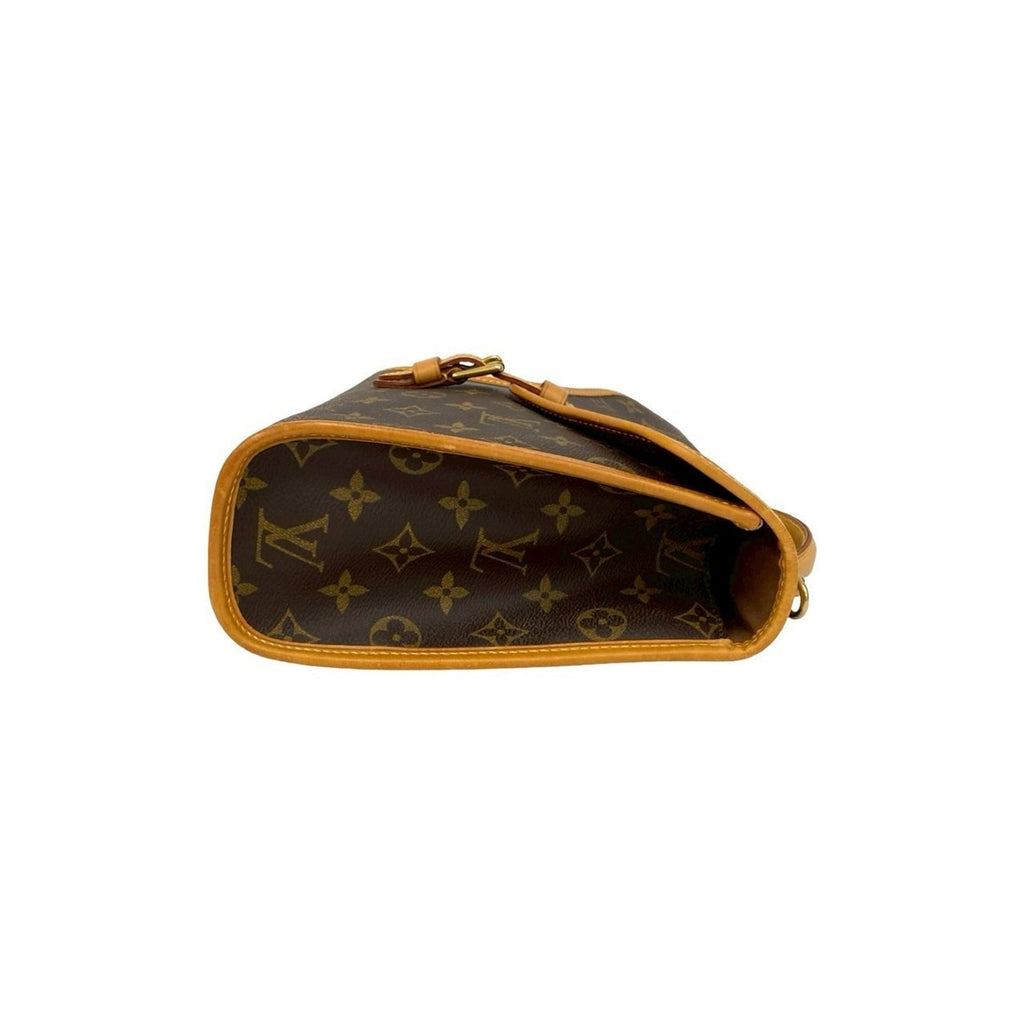 Louis Vuitton Brown Leather Pvc Handbag Shoulder Bag