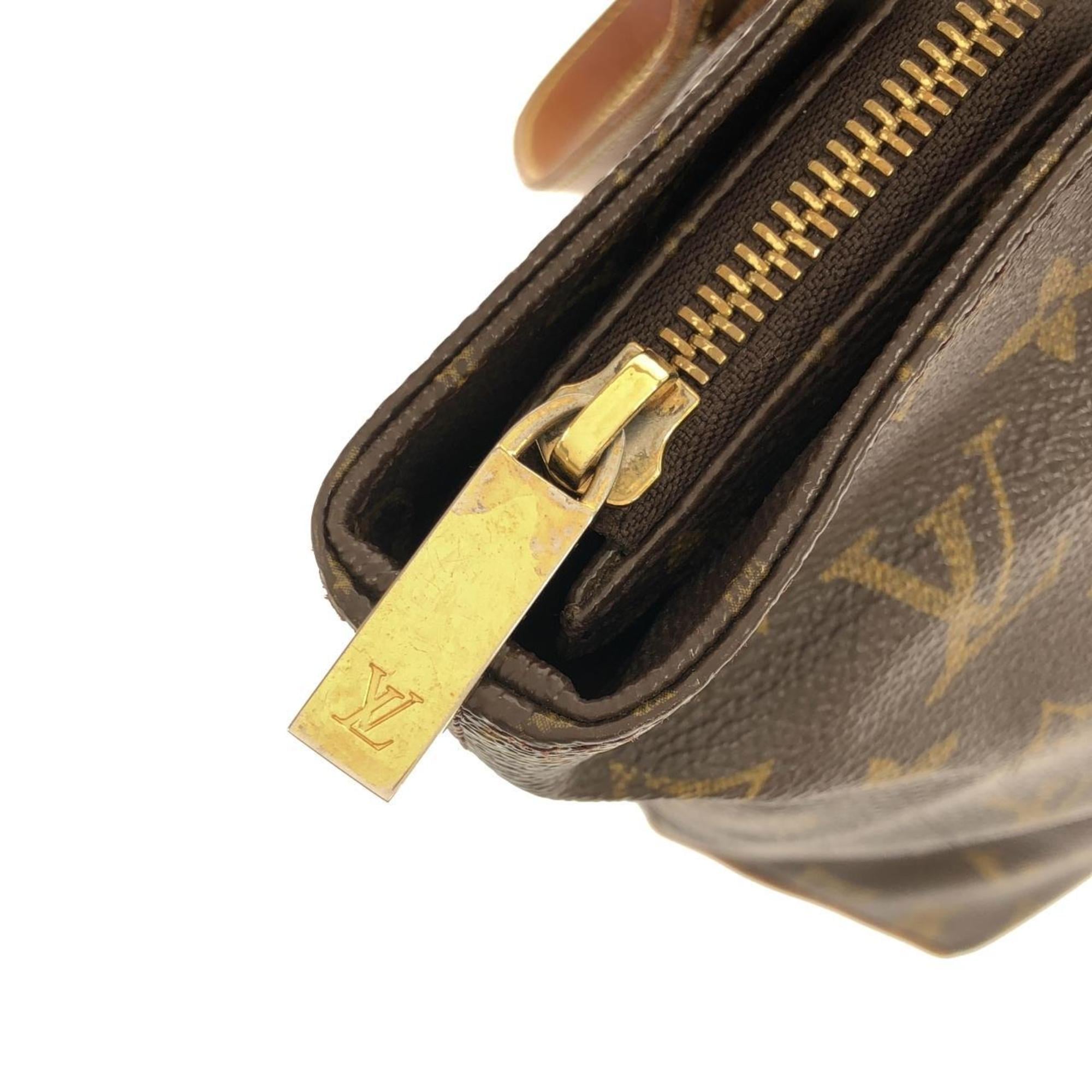 Louis Vuitton Marron Coated Canvas Handbag