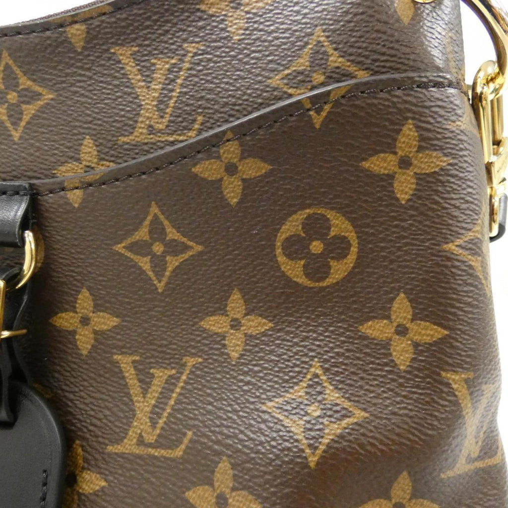 Louis Vuitton Black Marron Coated Canvas Shoulder Bag