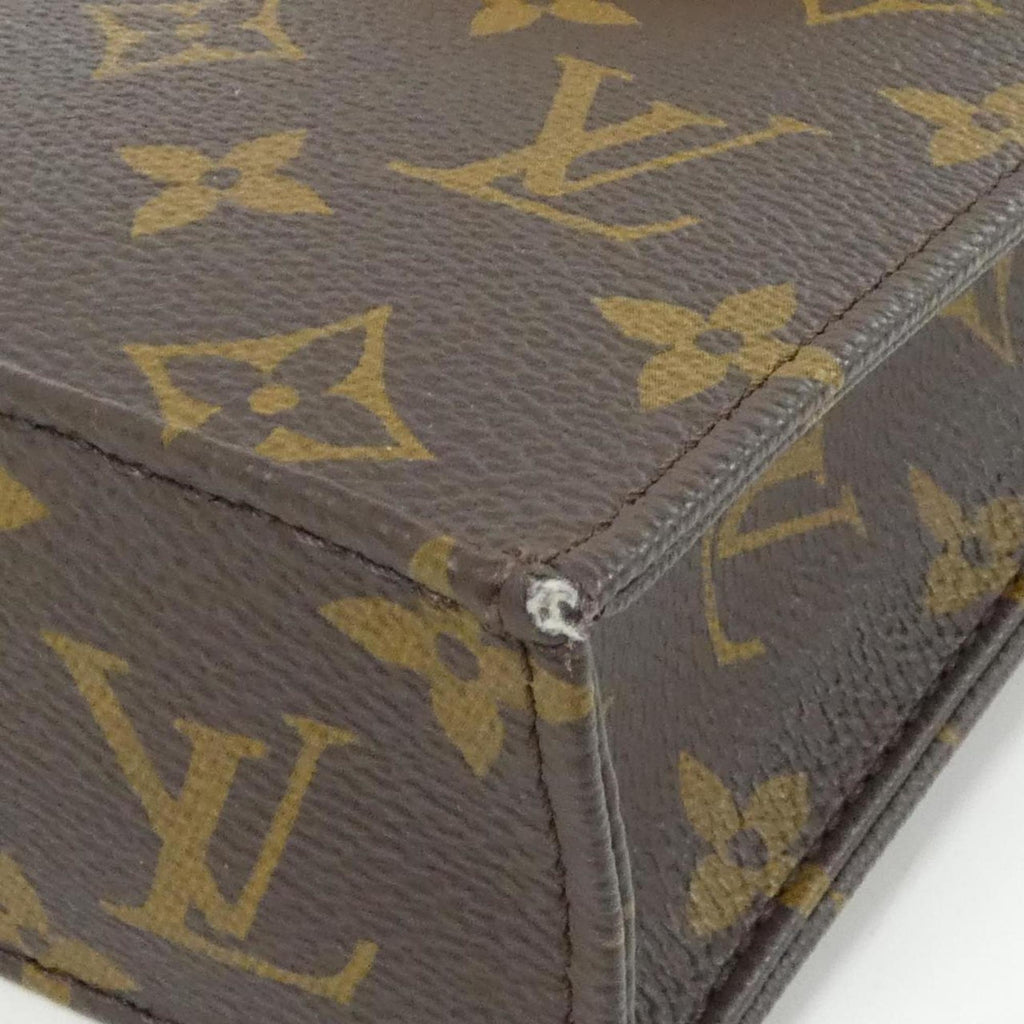 Louis Vuitton Marron Coated Canvas Handbag