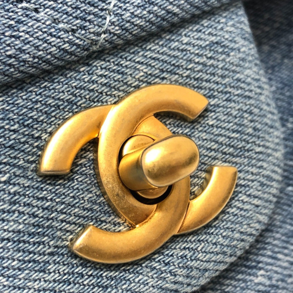 Chanel Matelasse Blue Denim Shoulder Bag