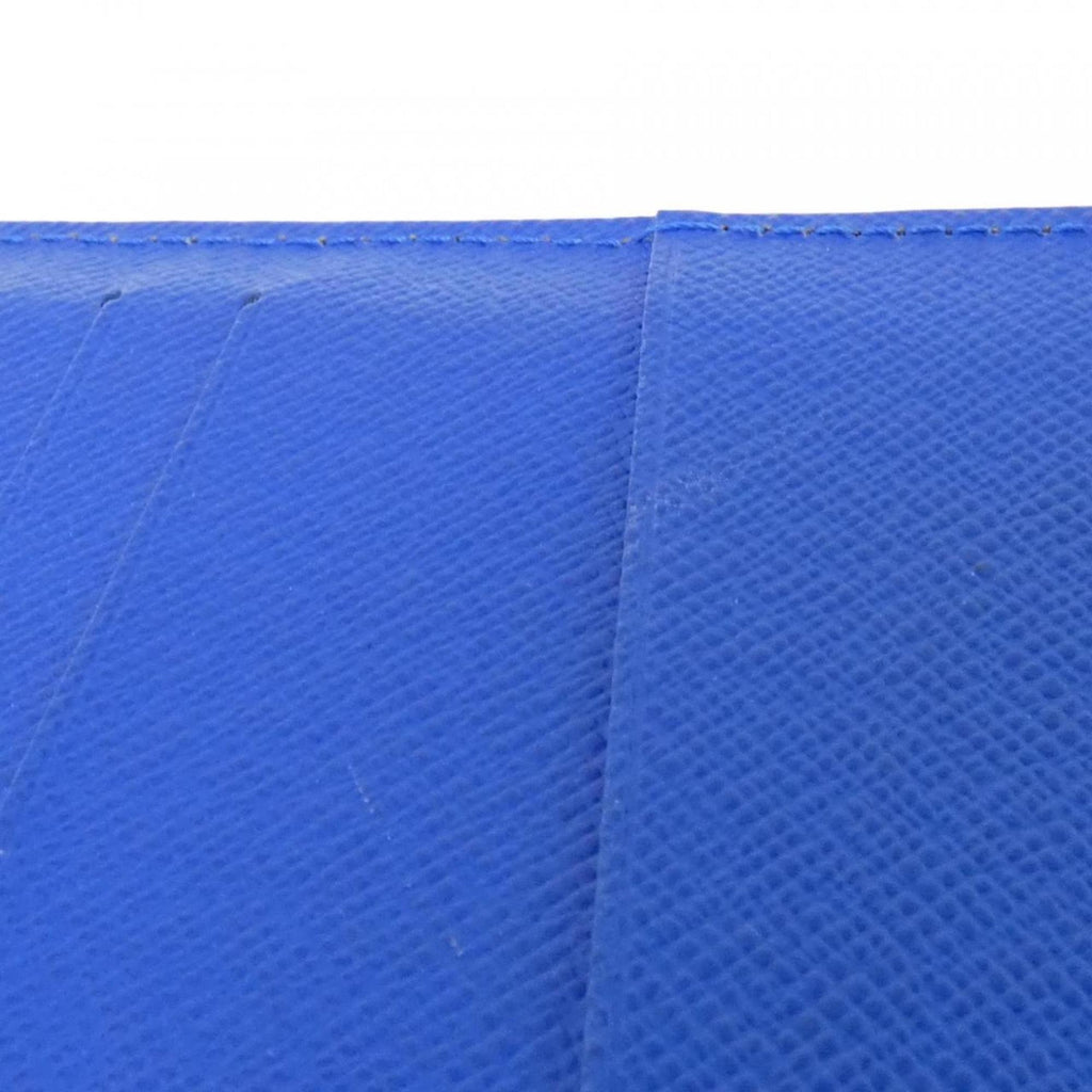 Louis Vuitton Black Blue Leather Long Wallet