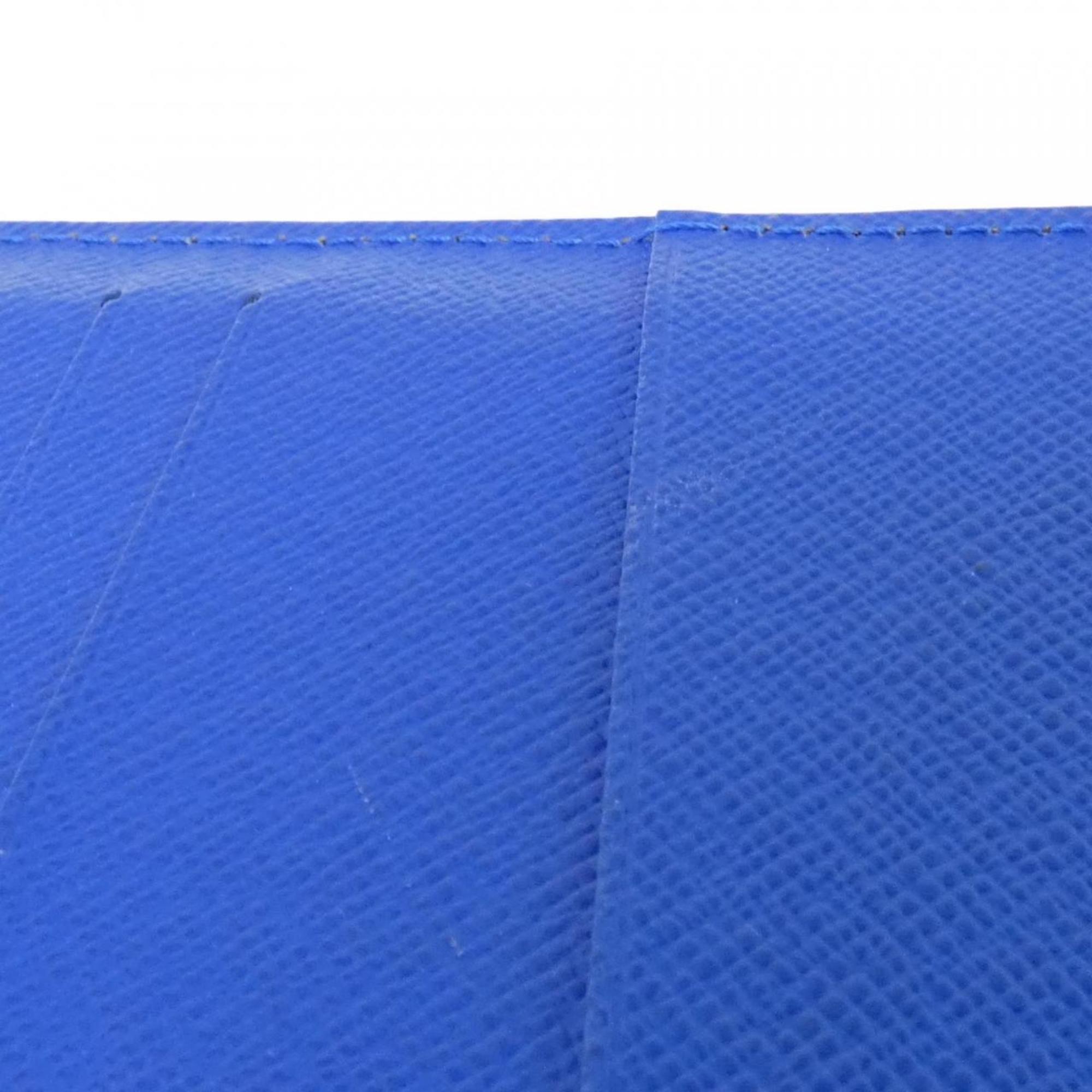 Louis Vuitton Black Blue Leather Long Wallet