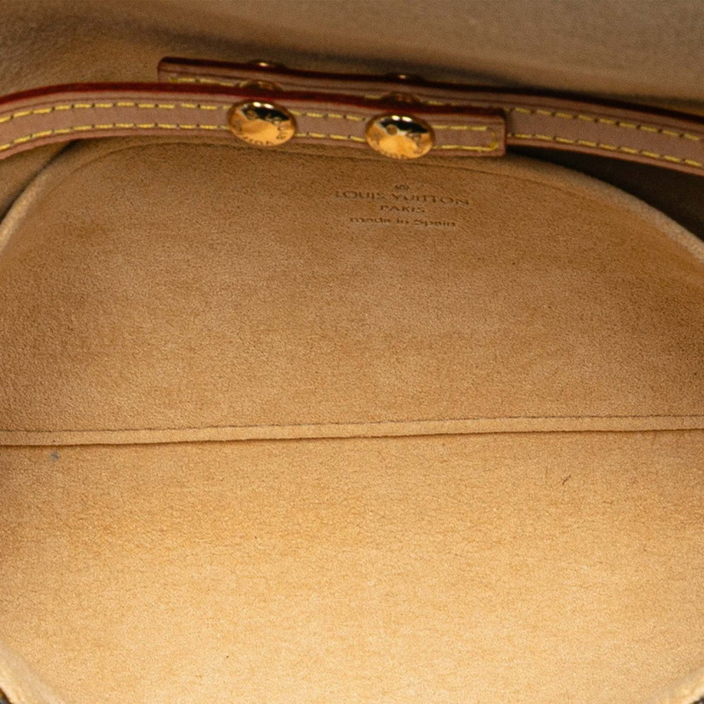 Louis Vuitton Brown Pvc Leather Pochette Shoulder Bag