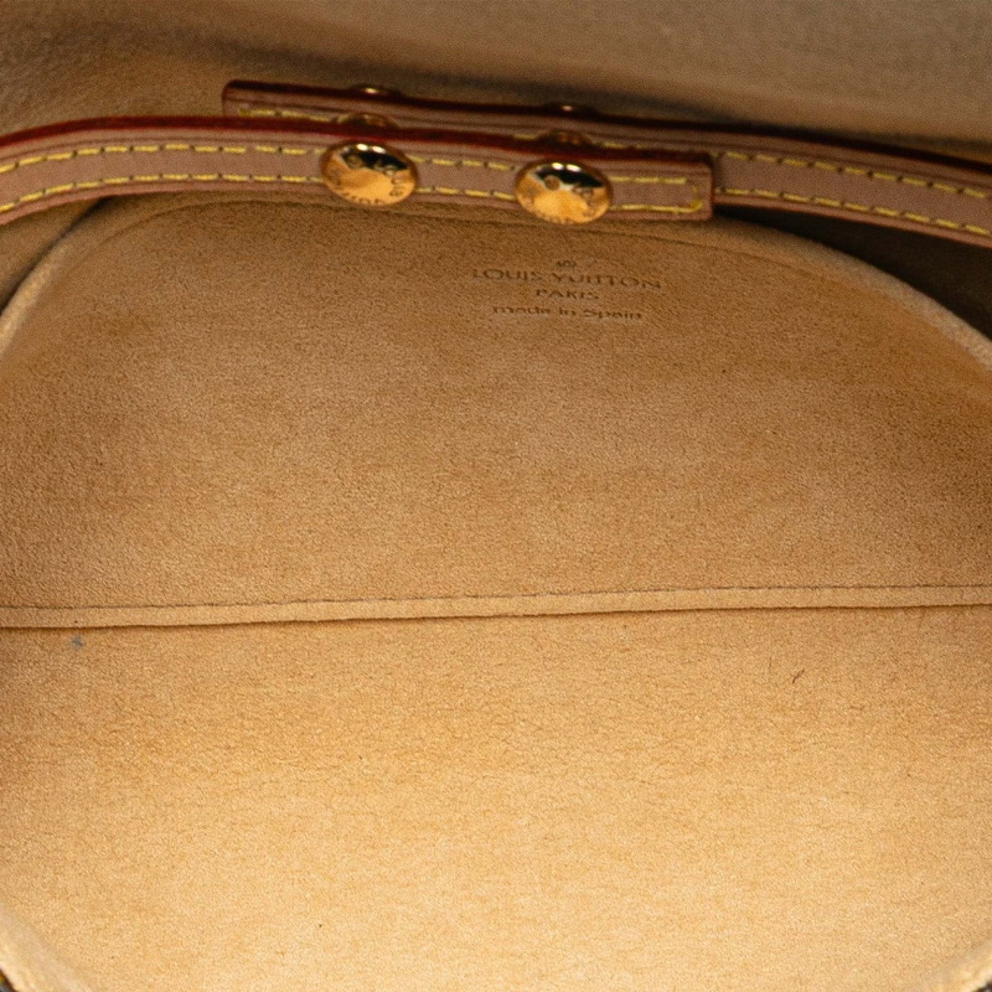 Louis Vuitton Brown Pvc Leather Pochette Shoulder Bag