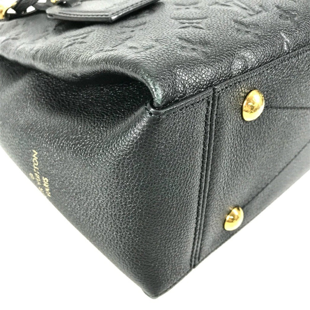 Louis Vuitton Black Noir Monogram Empreinte Shoulder Bag Tote Bag