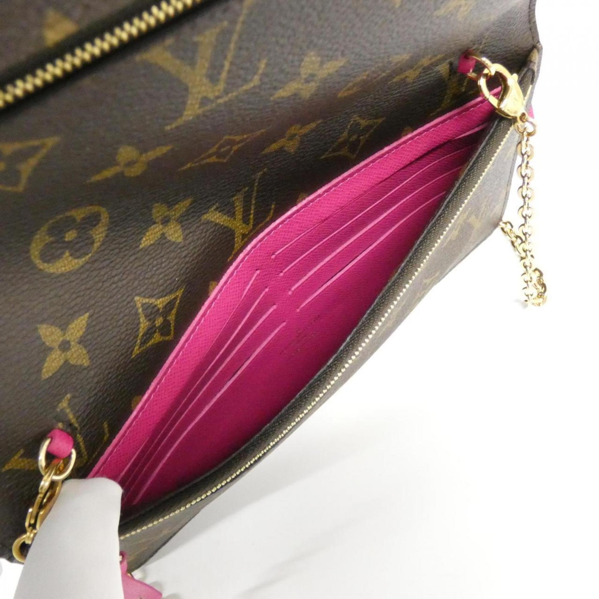 Louis Vuitton Monogram Marron Coated Canvas Handbag Pochette