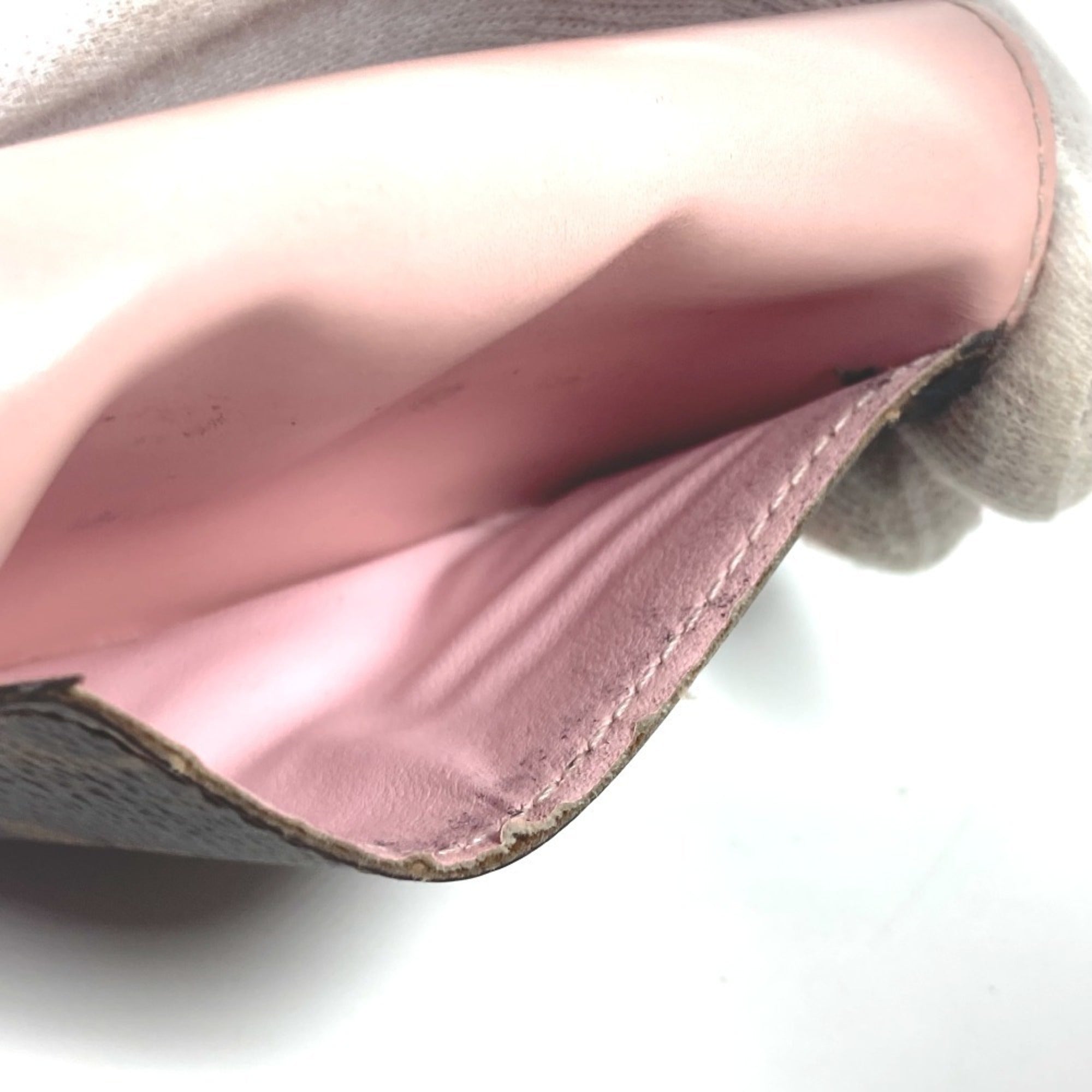 Louis Vuitton Monogram Brown Pink Rose Ballerine Monogram Wallet (Tri-Fold)