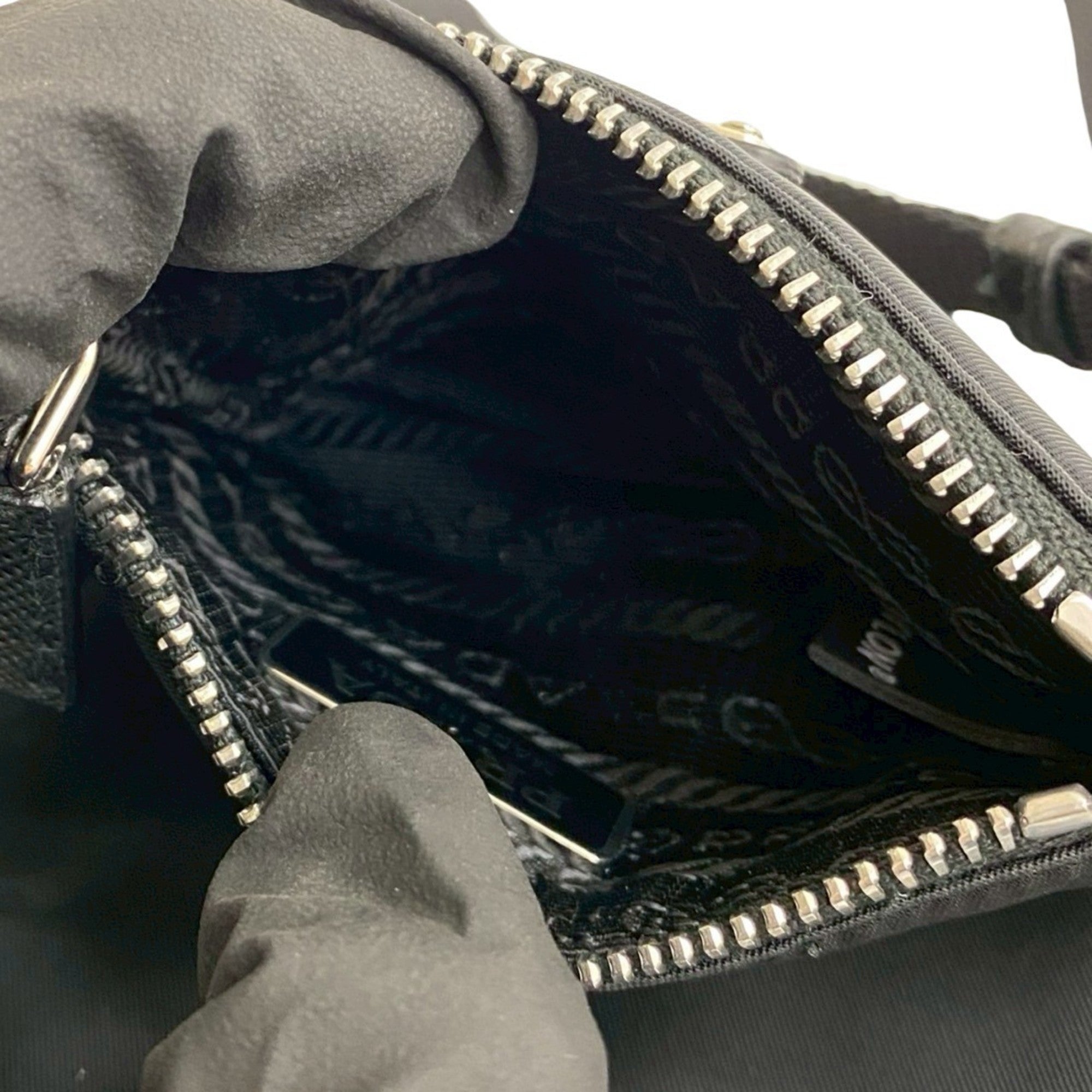 Prada Black Nylon Shoulder Bag