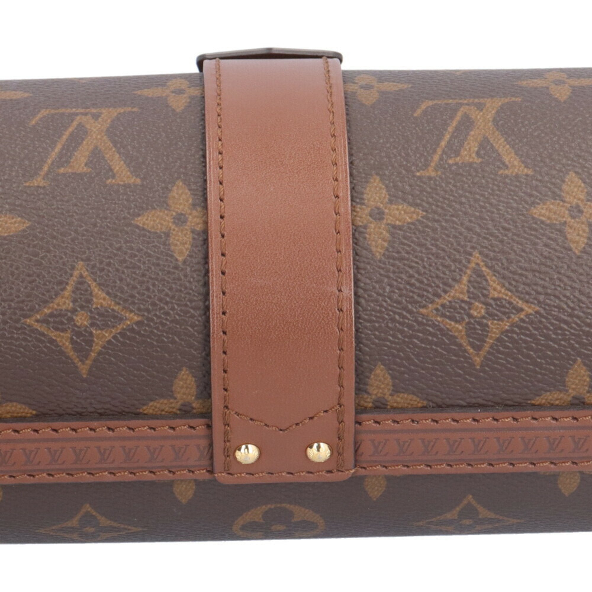 Louis Vuitton Brown Monogram Canvas Shoulder Bag