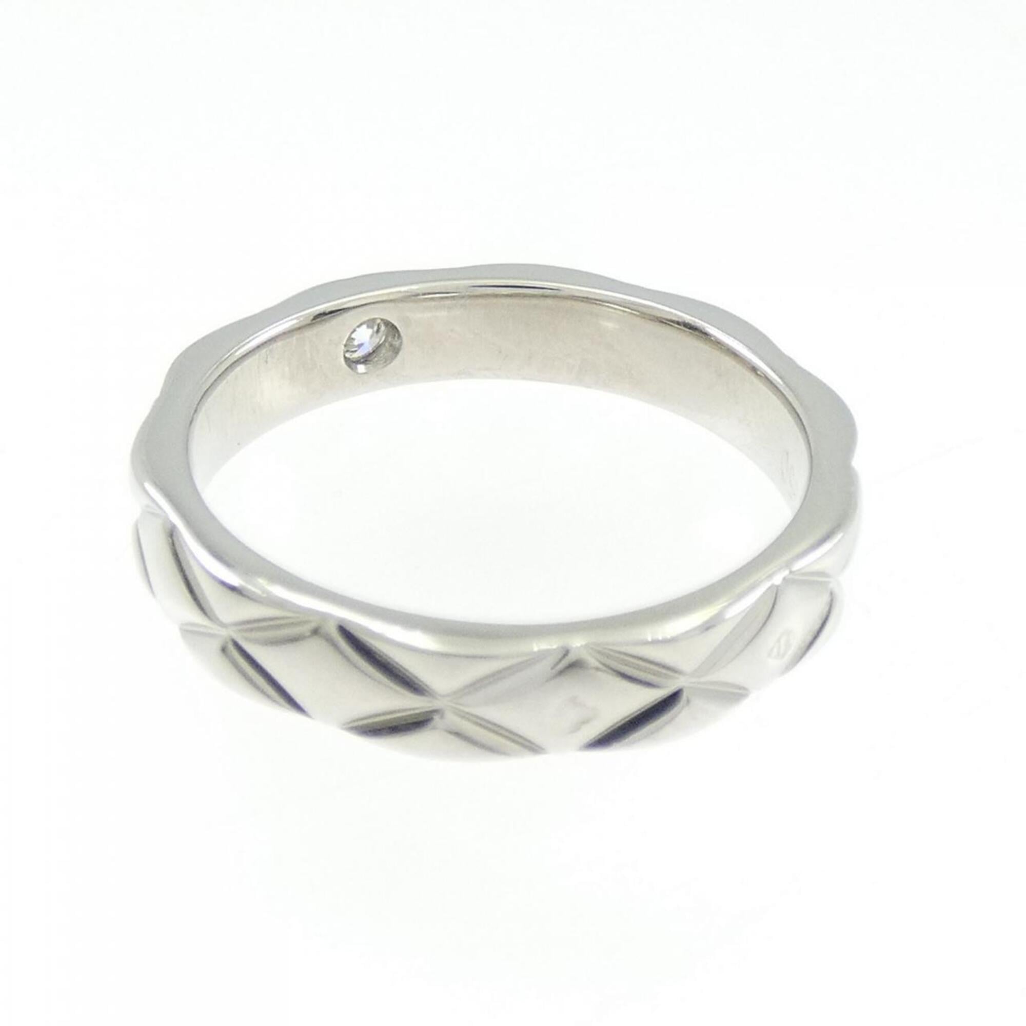 Chanel Matelasse Platinum 950 Band Ring