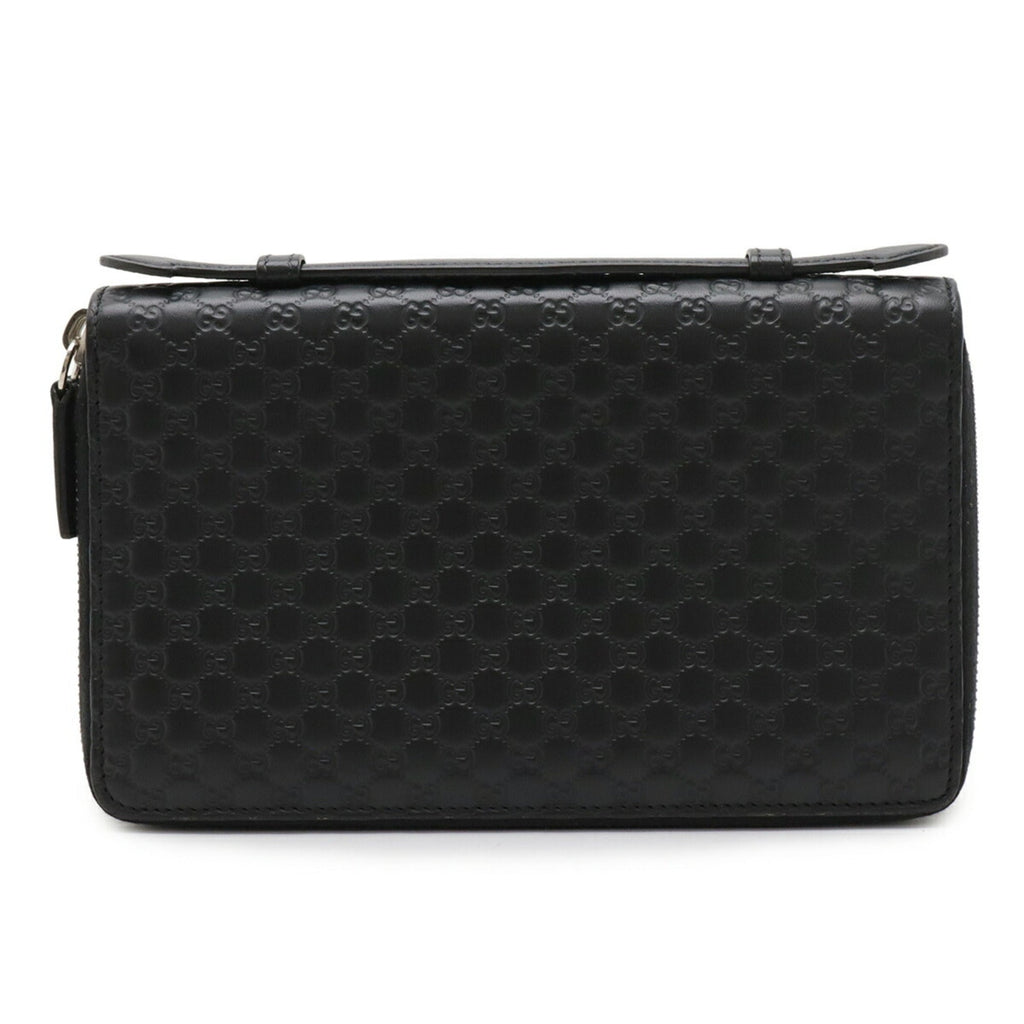 Gucci Black Leather Long Wallet (Bi-Fold) (Pre-Owned)