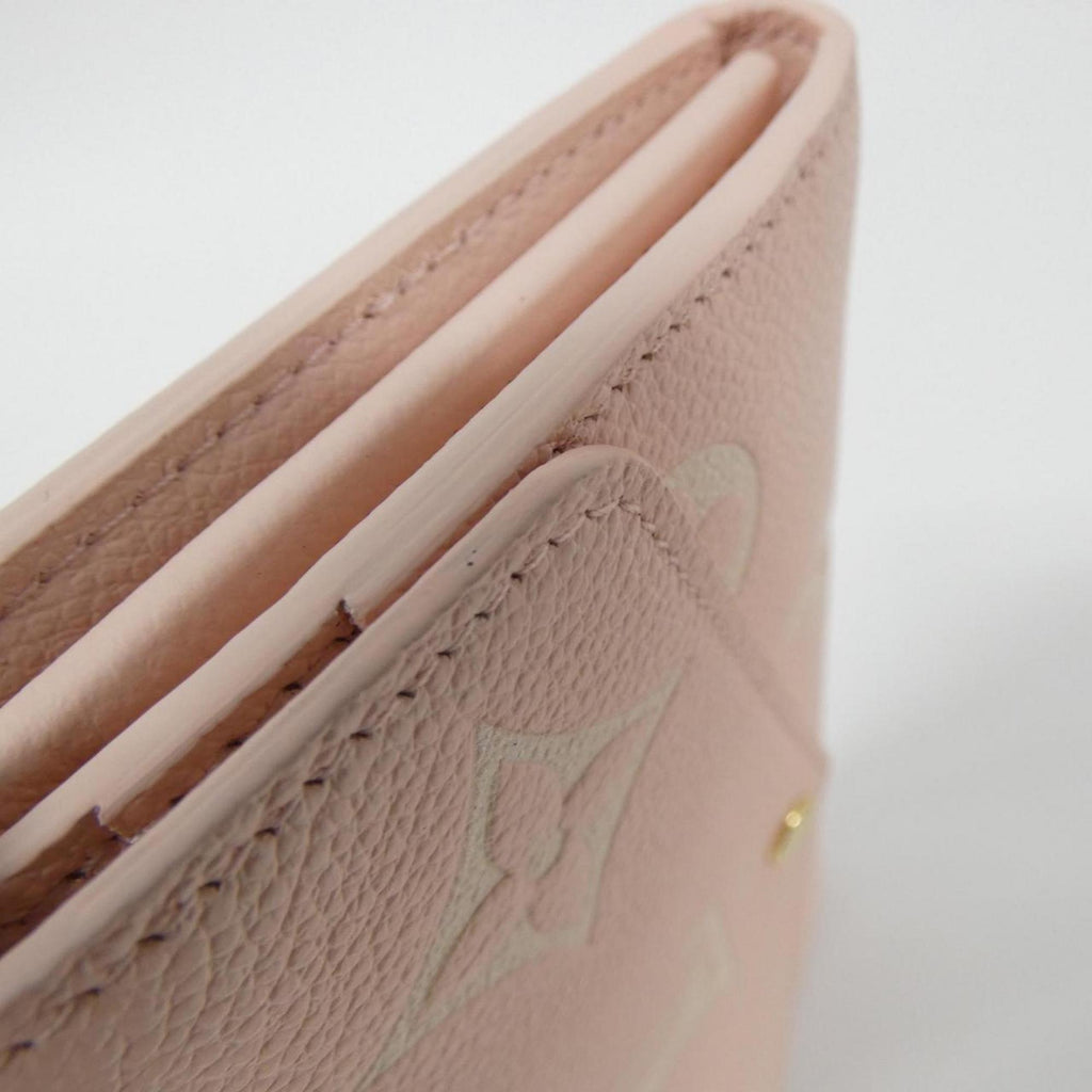Louis Vuitton Monogram Empreinte Blanc Rose Leather Long Wallet