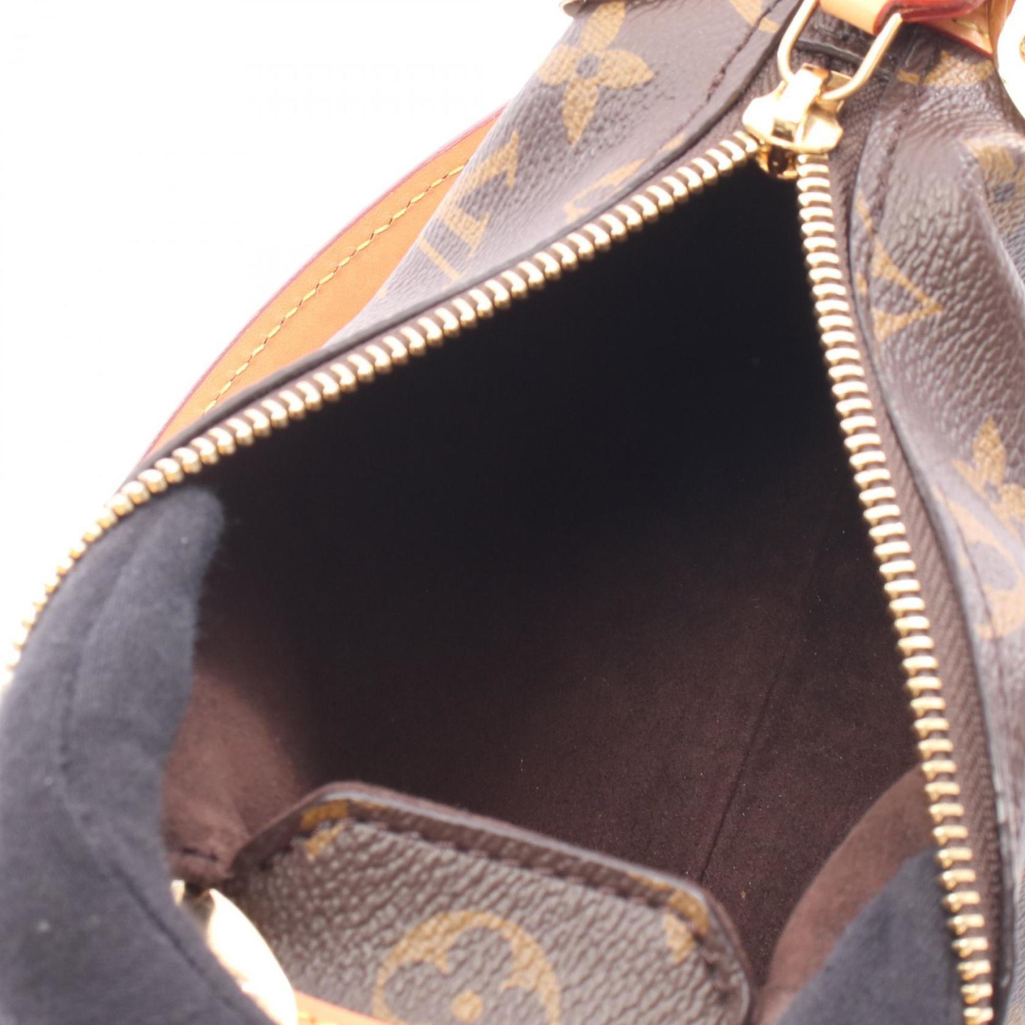 Louis Vuitton Brown Coated Canvas Leather Handbag