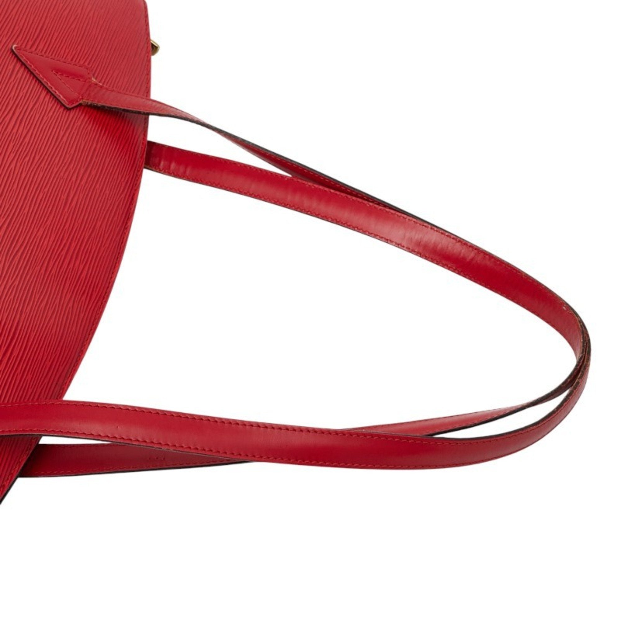 Louis Vuitton Castilian Red Leather Shoulder Bag Tote Bag