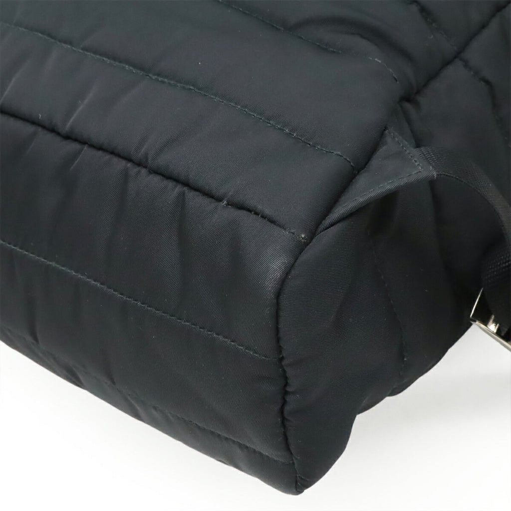 Prada Nero Nylon Leather Backpack