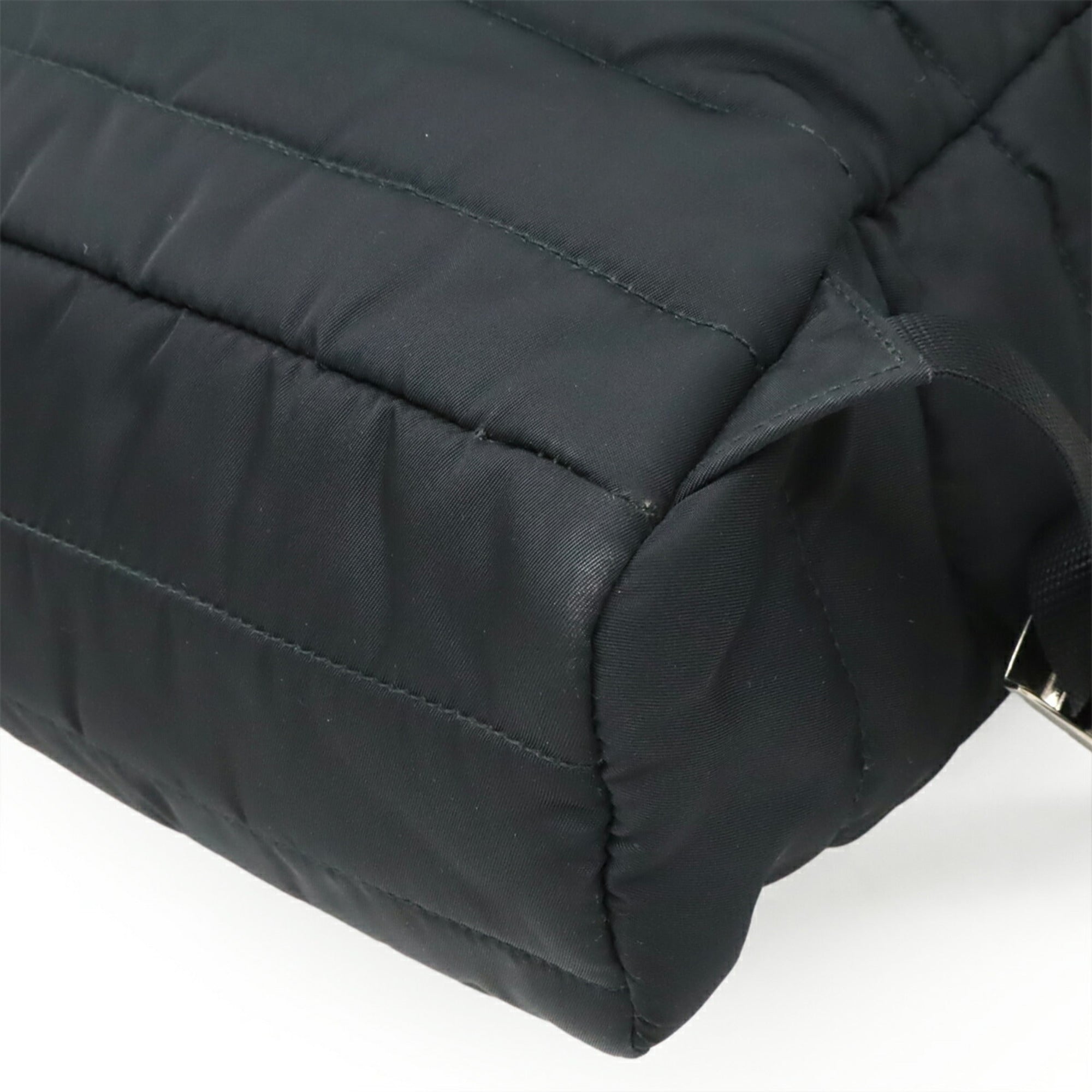 Prada Nero Nylon Leather Backpack