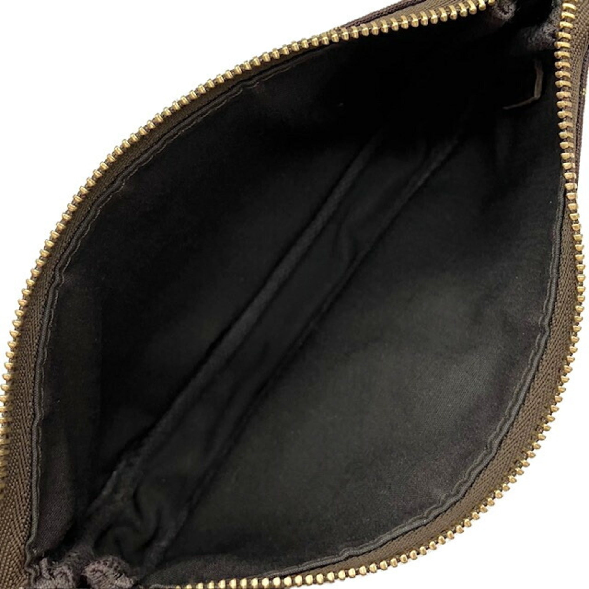 Louis Vuitton Brown Ebene Monogram Mini Lin Pouch