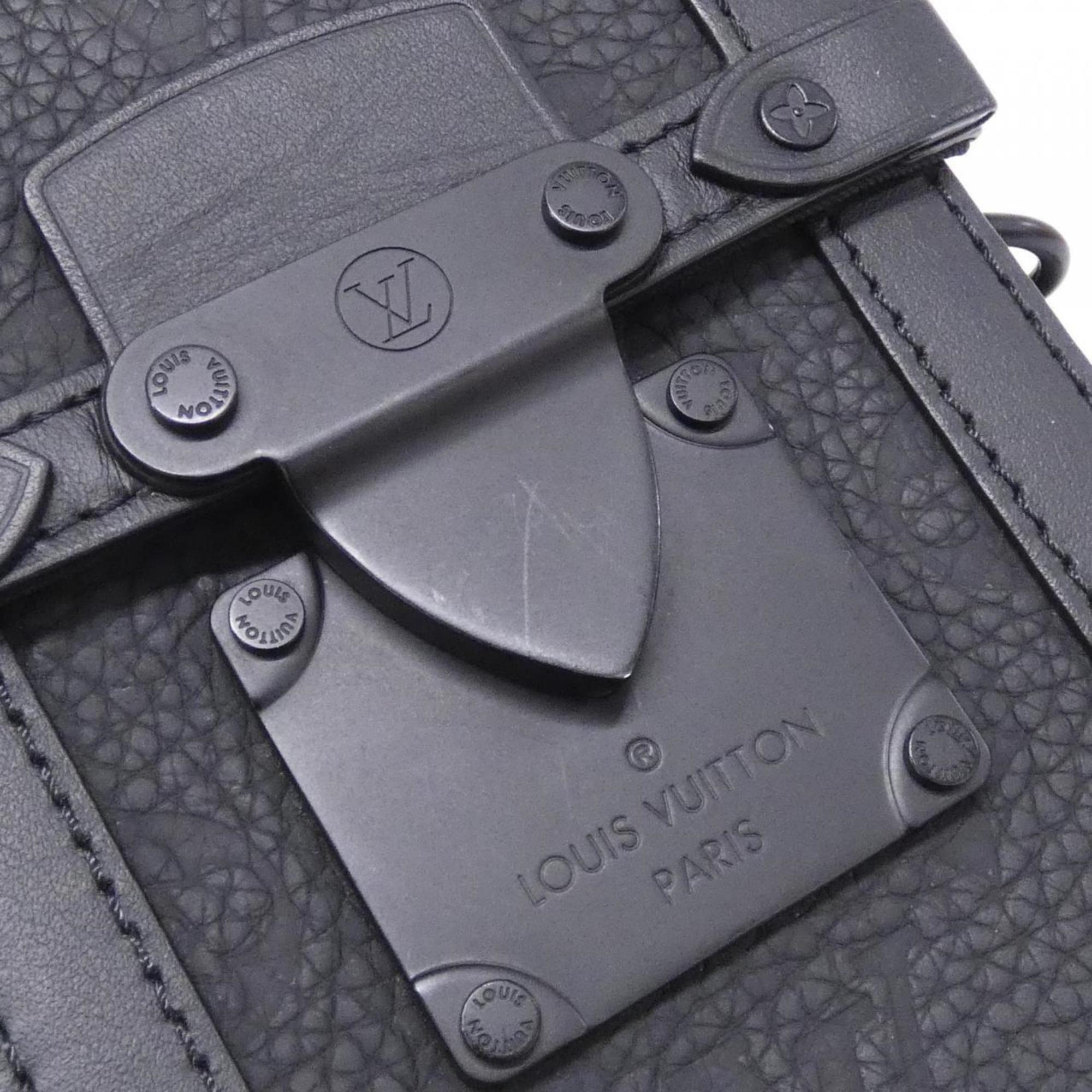 Louis Vuitton Black Leather Shoulder Bag