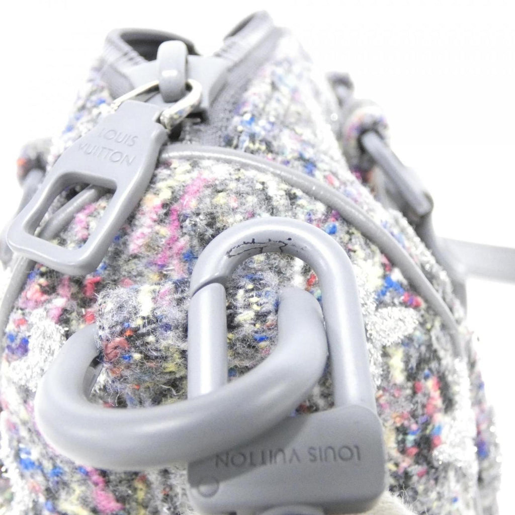 Louis Vuitton Gray Felt Wool Boston Bag
