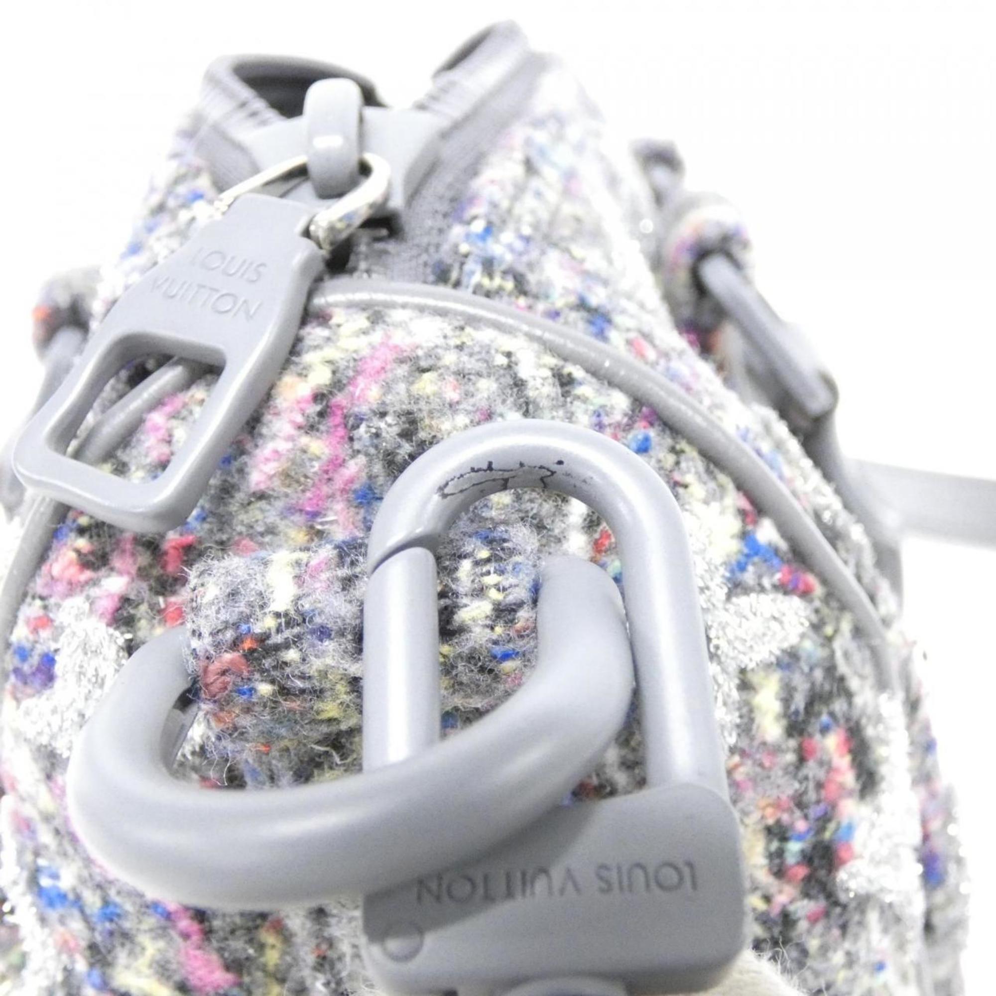 Louis Vuitton Gray Felt Wool Boston Bag