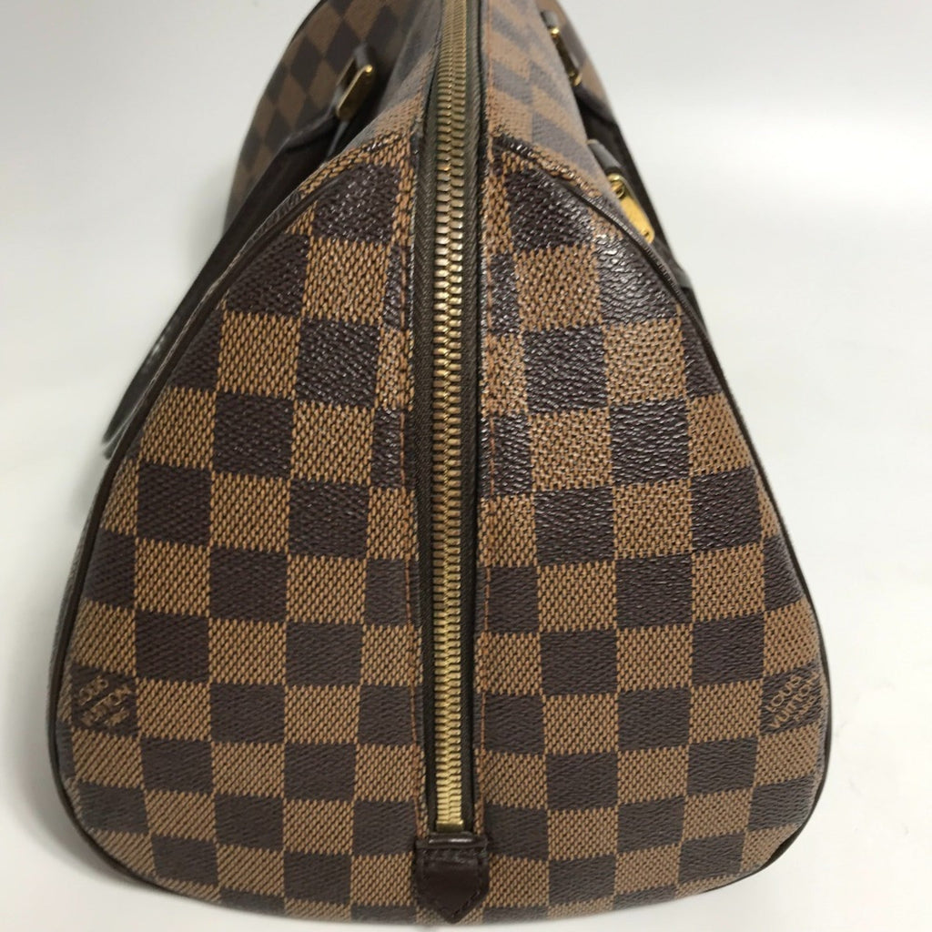 Louis Vuitton Brown Damier Canvas Ebene Damier Canvas Boston Bag Handbag