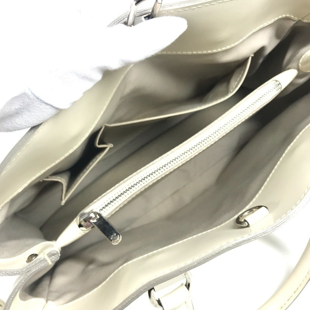 Louis Vuitton Epi White Epi Leather Handbag Tote Bag