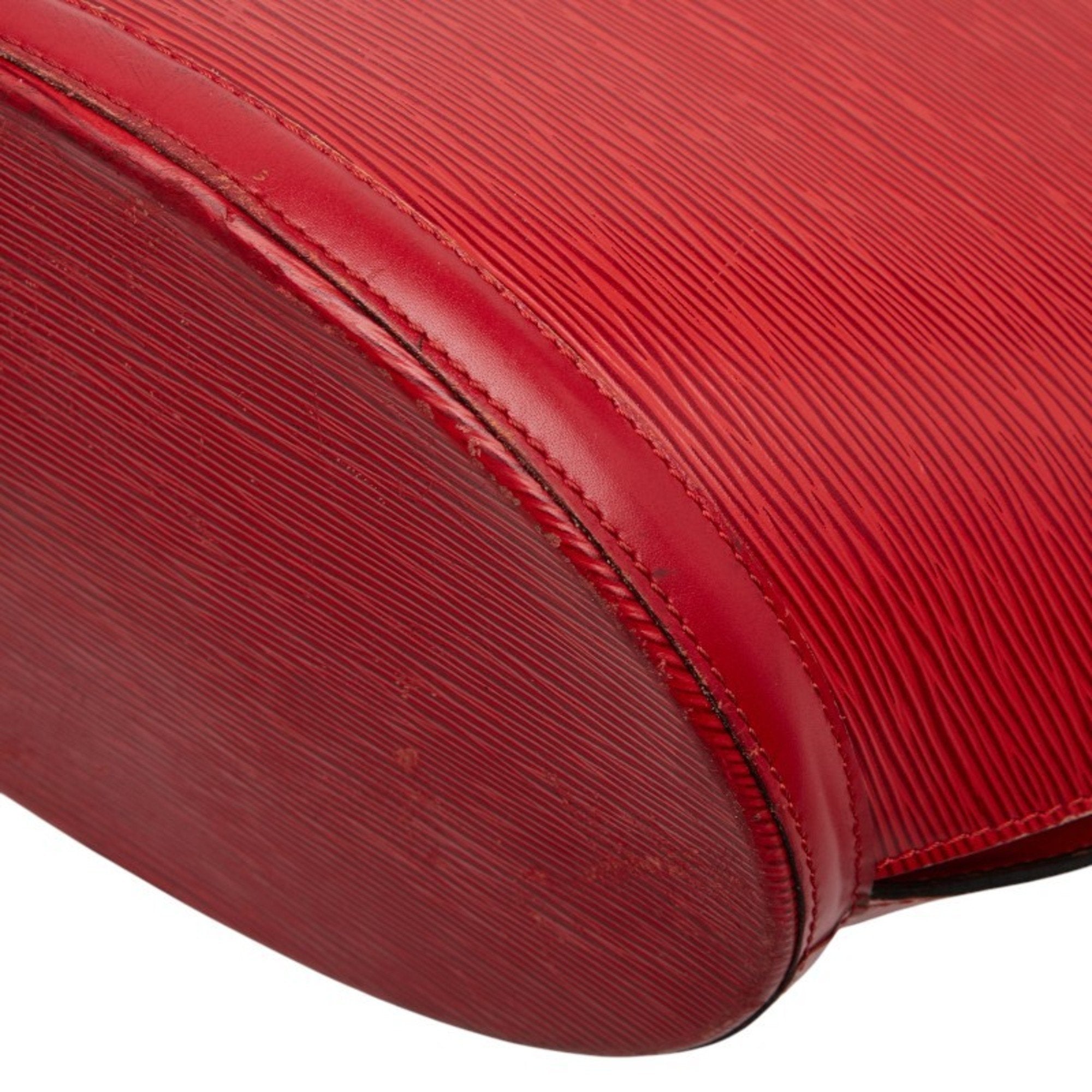 Louis Vuitton Castilian Red Leather Shoulder Bag Tote Bag