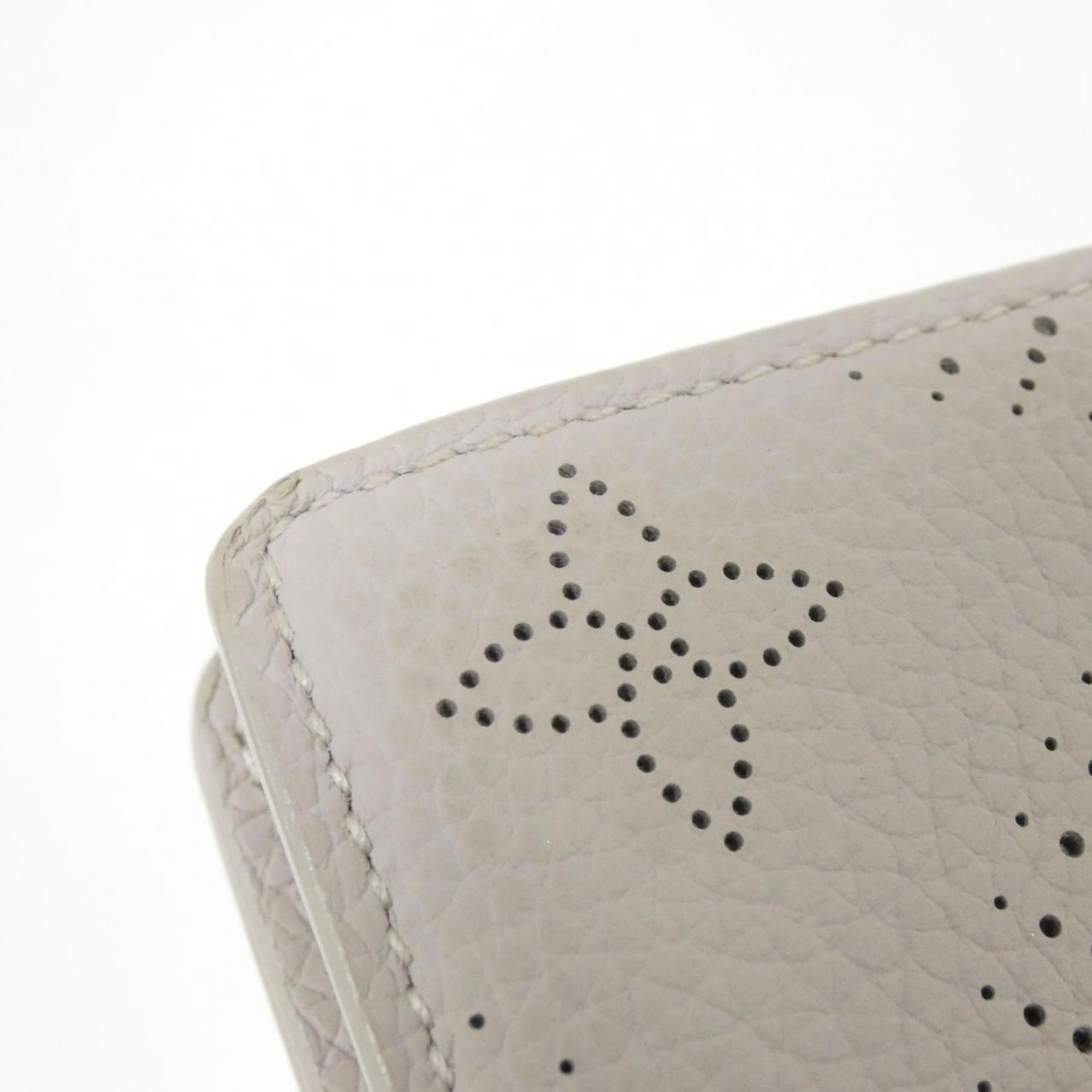 Louis Vuitton Mahina Gray Pink Leather Wallet