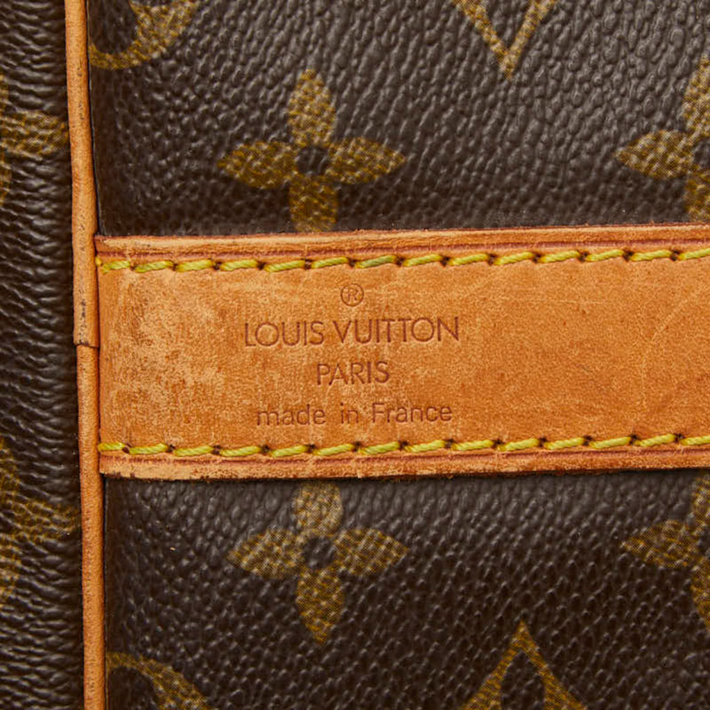 Louis Vuitton Brown Pvc Leather Boston Bag Shoulder Bag