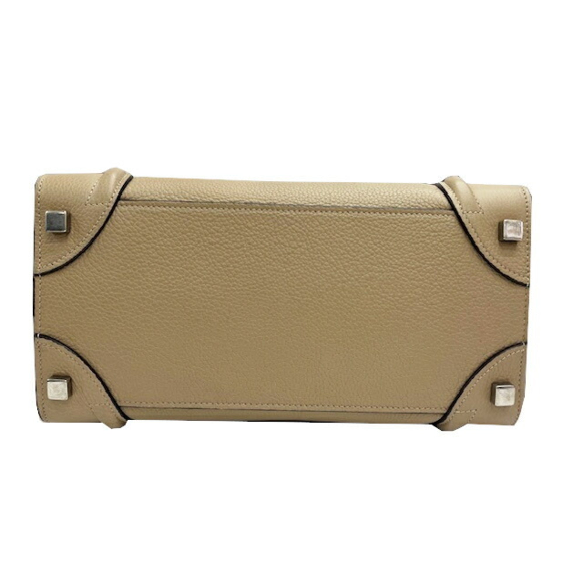 Celine Grayish Leather Handbag Tote Bag