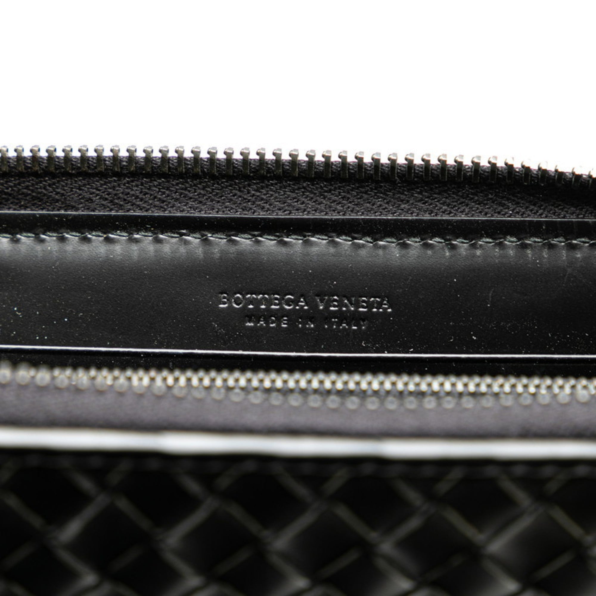 Bottega Veneta Black Leather Long Wallet (Bi-Fold)