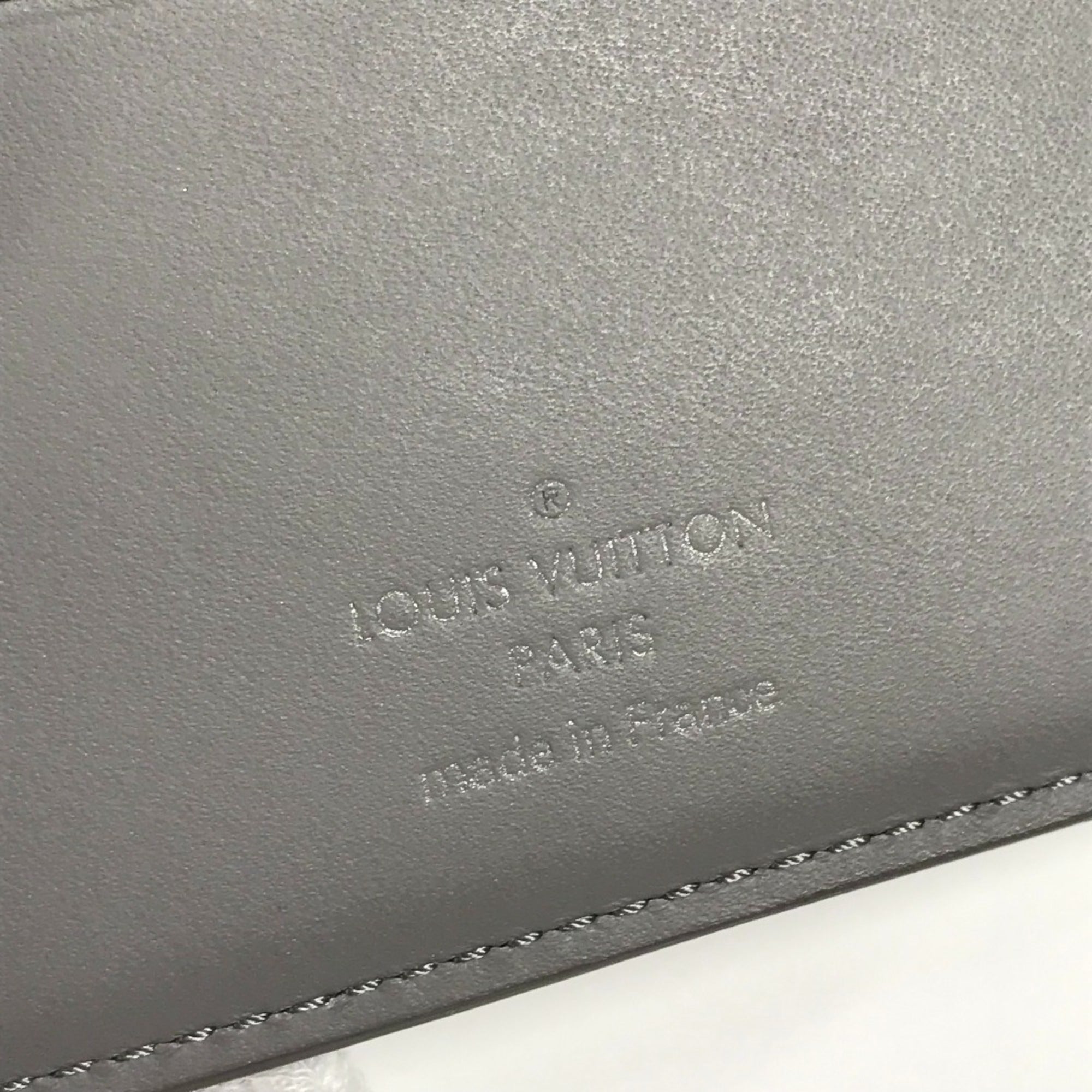 Louis Vuitton Gray Leather Wallet