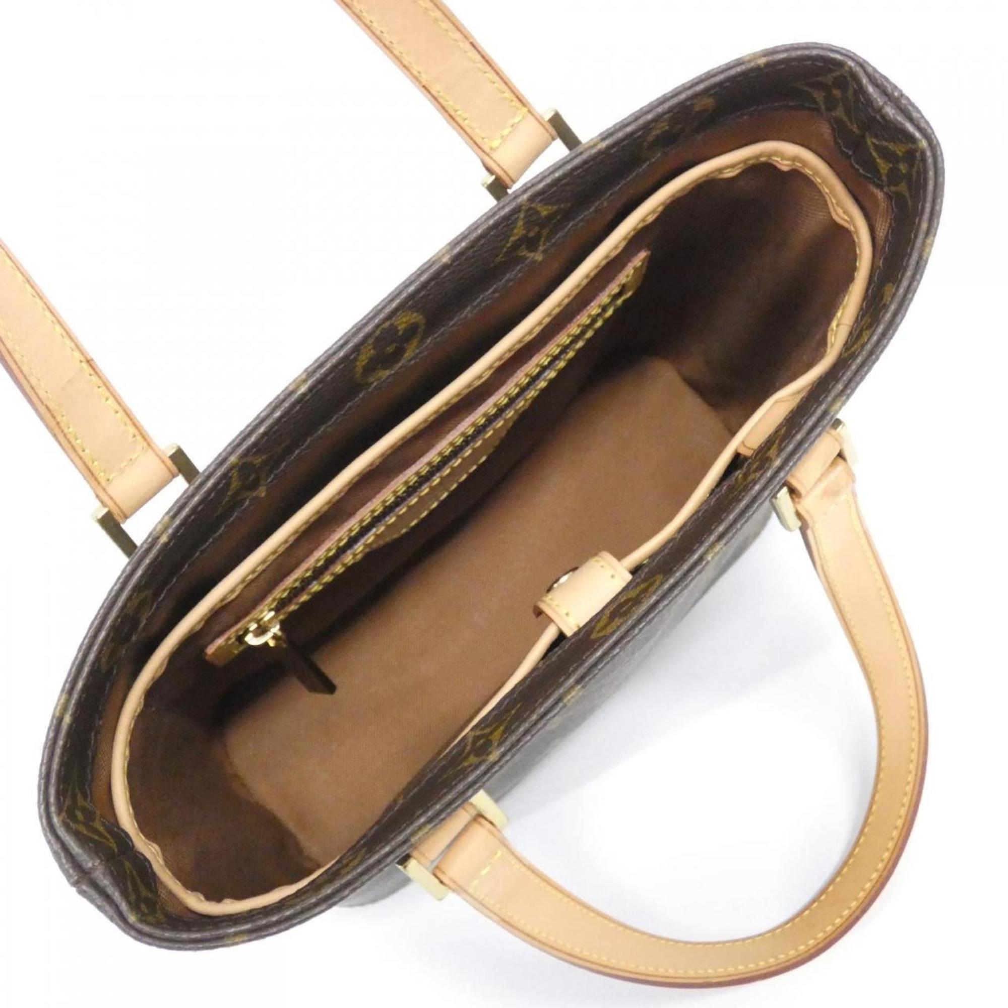 Louis Vuitton Marron Coated Canvas Handbag