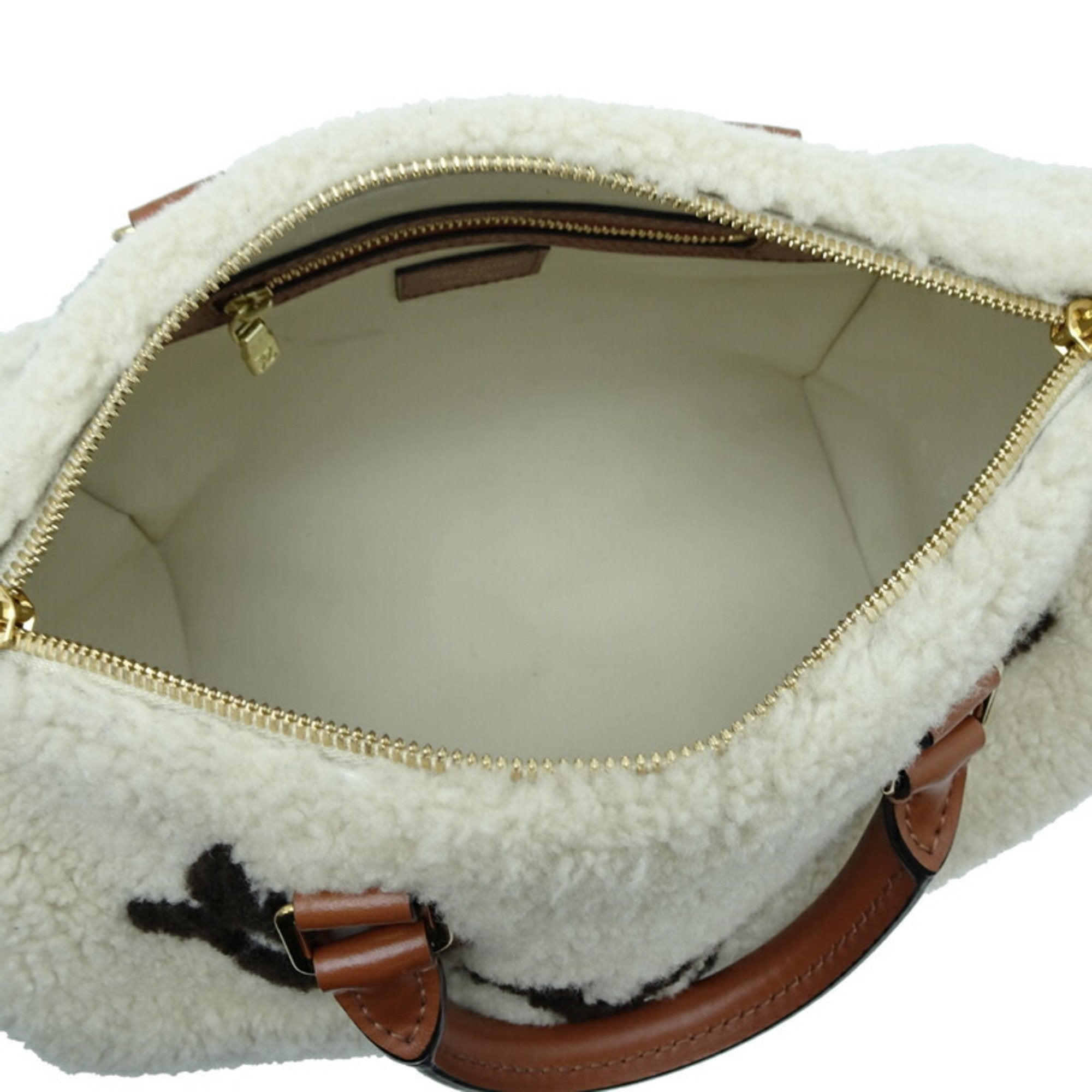 Louis Vuitton Brown White Monogram Handbag