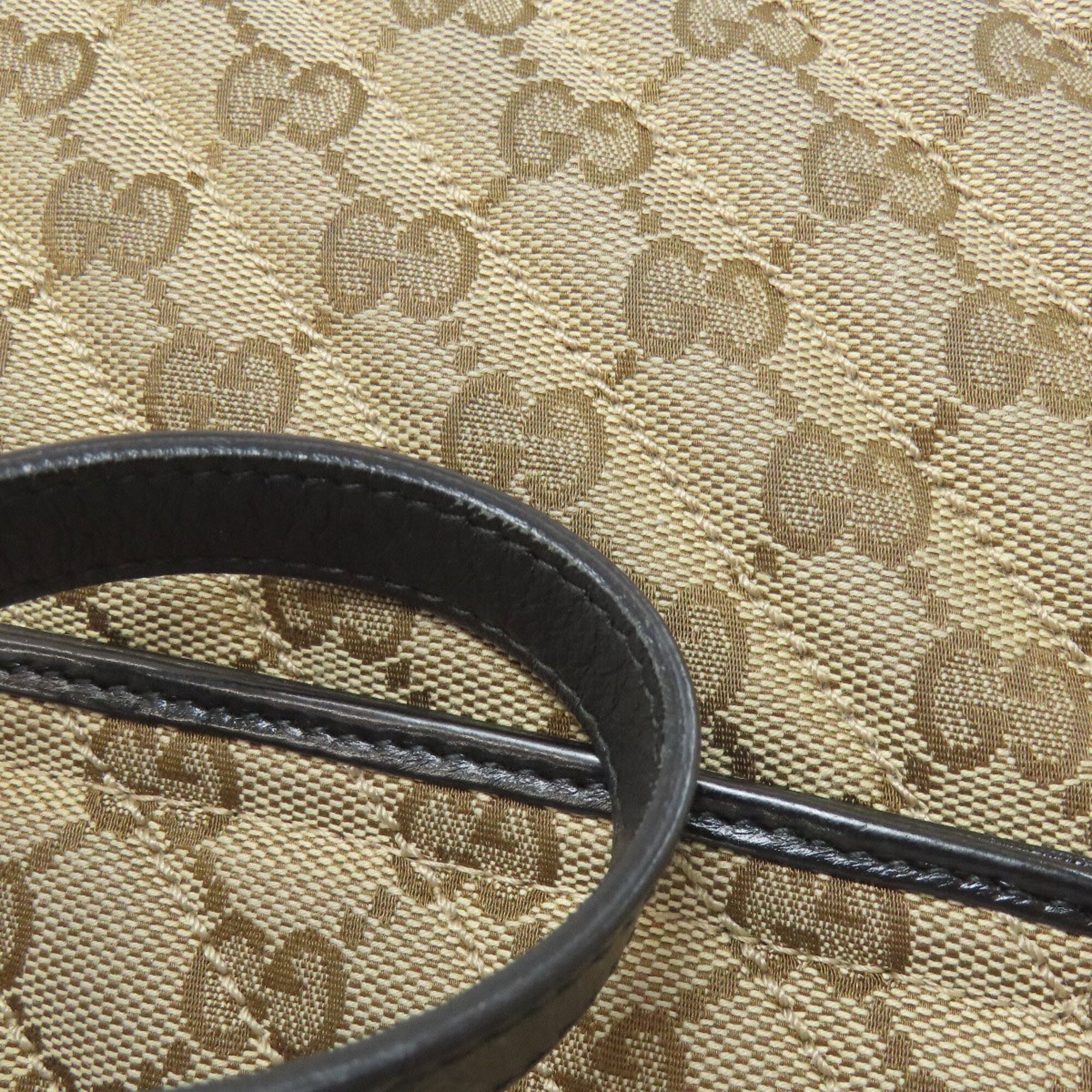 Gucci Brown Canvas Shoulder Bag (Pre-Owned)